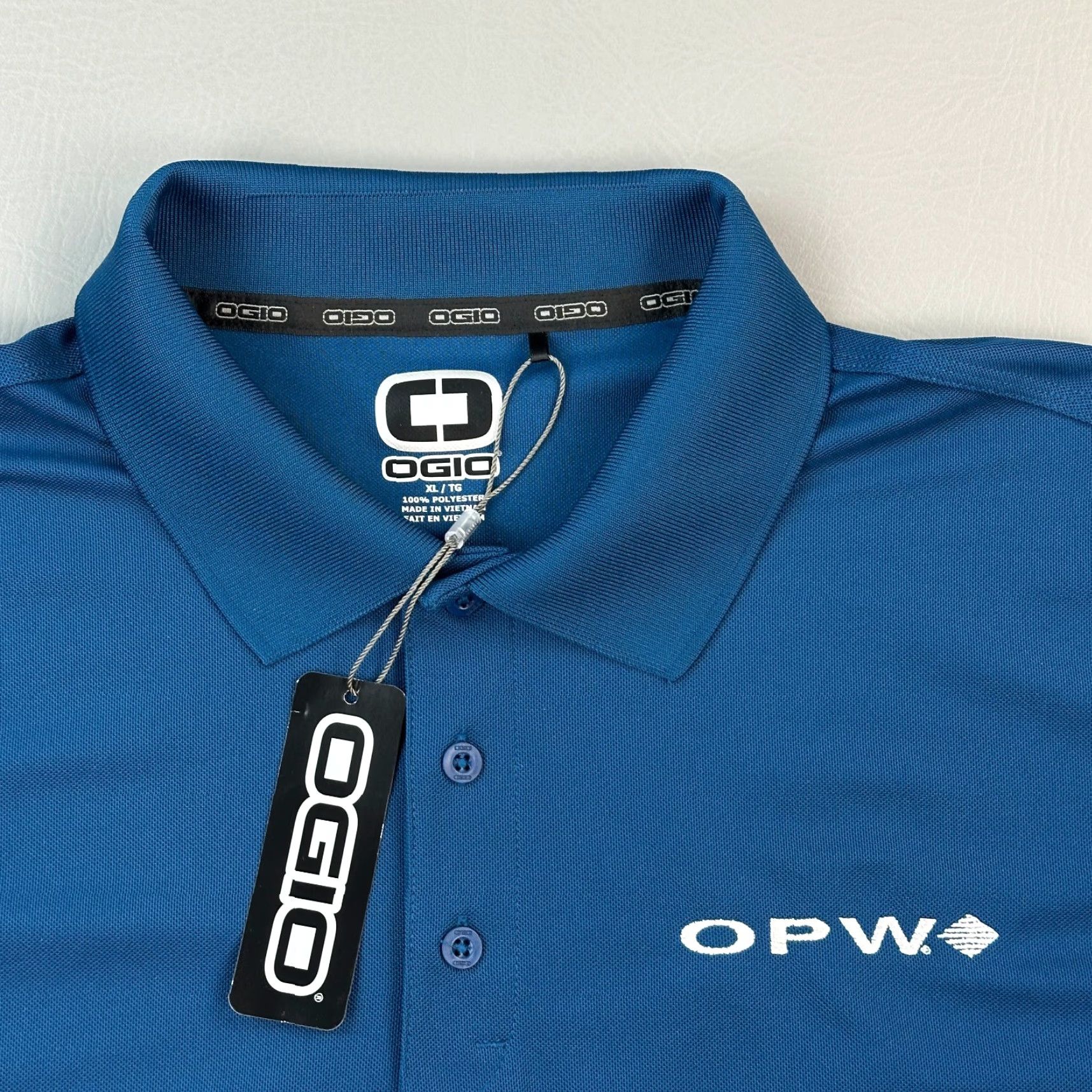 Vintage OGIO Polo Shirt Mens XL Blue Short Sleeve Performance Logo NWT Size US XL / EU 56 / 4 - 2 Thumbnail