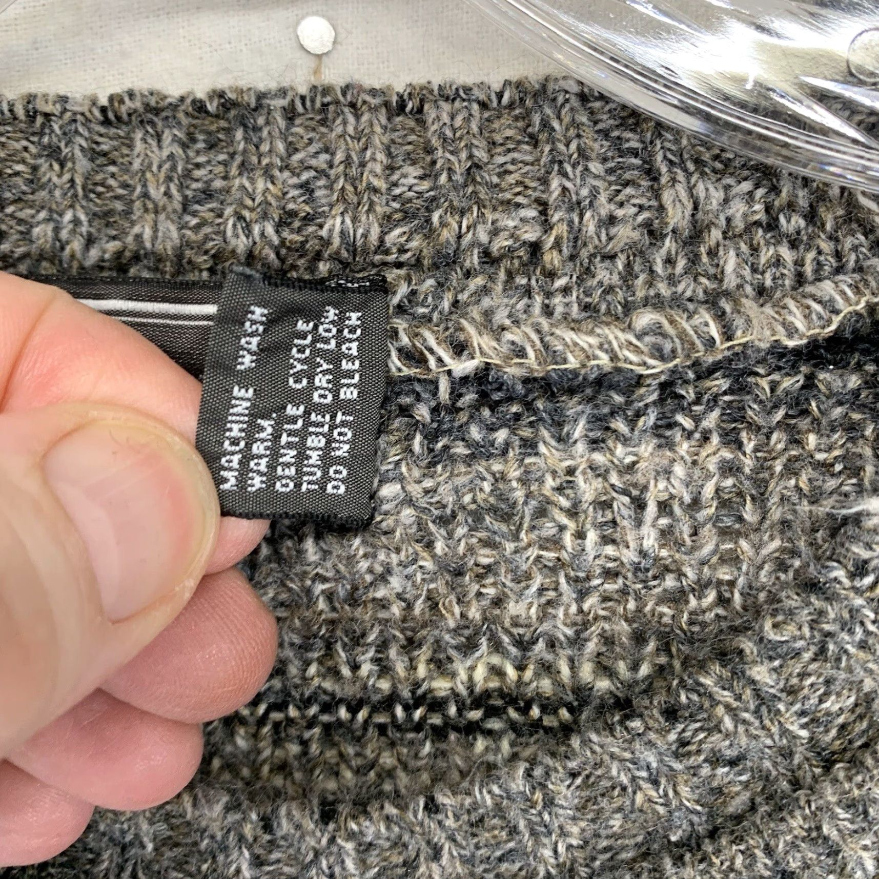 Vintage VINTAGE David Taylor Sweater Shirt Mens XL Gray Geometric Knit Crew Neck USA 90s Bohemian Retro Pullover Mens Seasonal Fall Winter Size US XL / EU 56 / 4 - 7 Thumbnail
