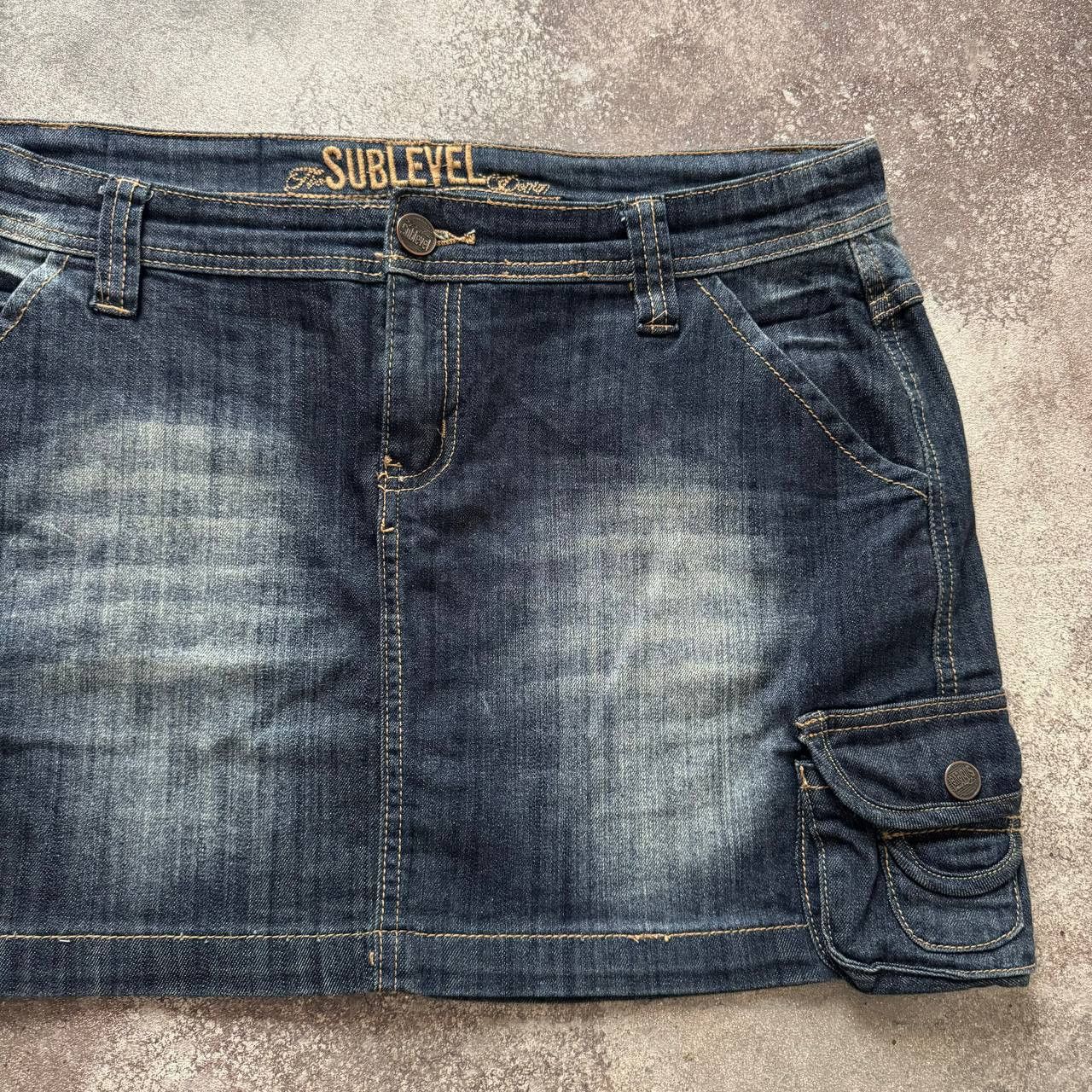 Hysteric Glamour × Japanese Brand Y2K Super Sexy Washed Denim Mini Skirt Size 32" / US 10 / IT 46 - 4 Thumbnail