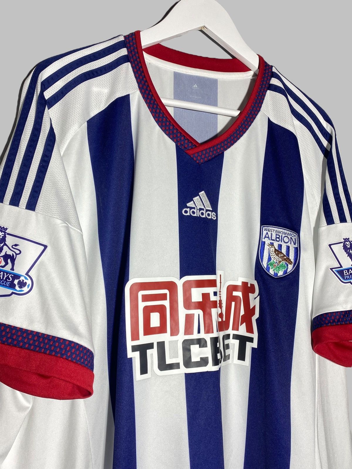 Adidas Adidas West Bromwich Albion 2015/16 Home Football Shirt Size US XXL / EU 58 / 5 - 3 Thumbnail