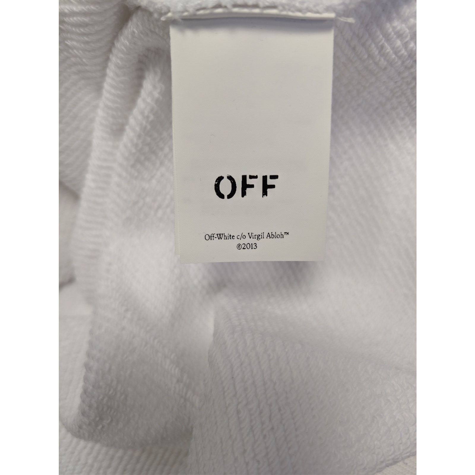 Off-White o1rshd1 Diag Skate Crewneck Sweatshirt in White / Black Size US L / EU 52-54 / 3 - 17 Thumbnail
