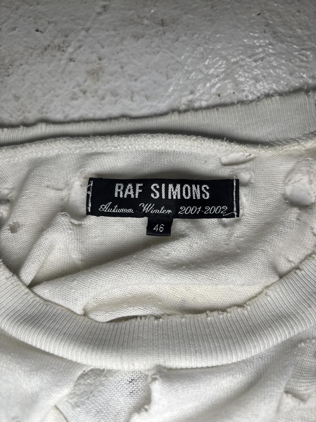 Raf Simons Raf Simon’s AW2001 “Riot Riot Riot” Patchwork Crewneck Size US M / EU 48-50 / 2 - 7 Thumbnail