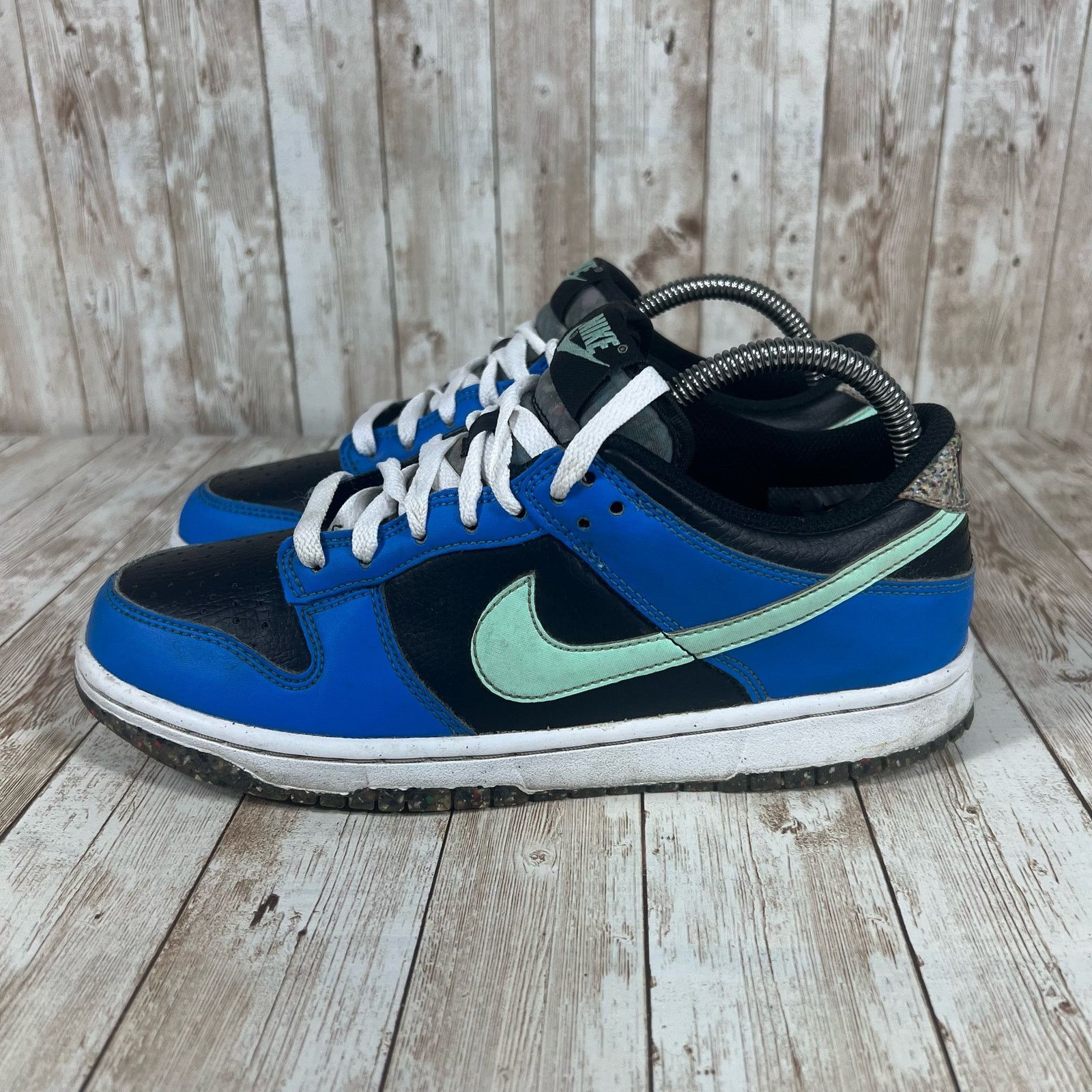 Nike 7/8.5 Women Nike Dunk Low SE Black Blue Mint - DR0165-001 Size US 8.5 / IT 38.5 - 2 Thumbnail