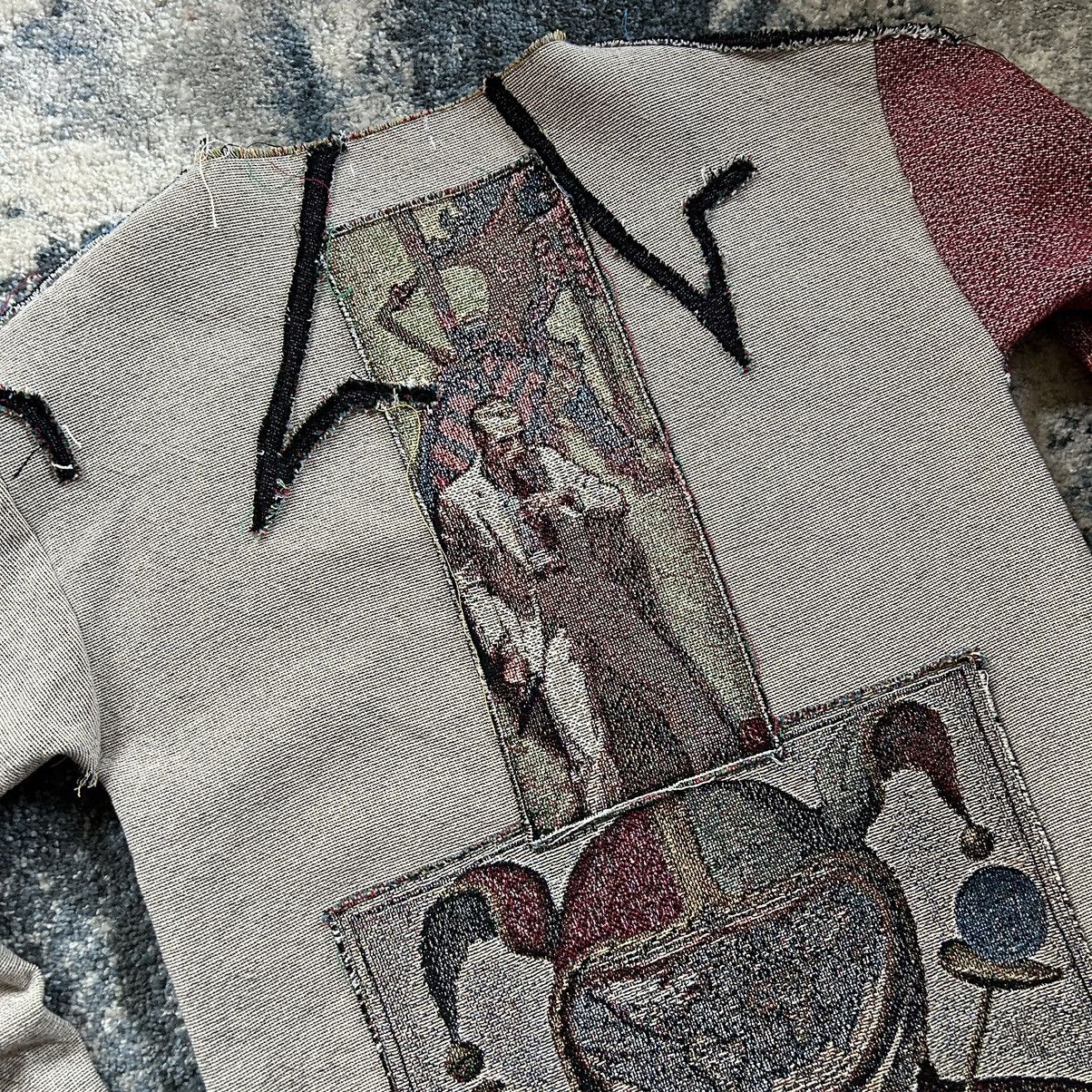 4x1111 nebabot nodnarb BARBED ASYMMETRiC TAPESTRY CREWNECK SCARLET Size US XL / EU 56 / 4 - 9 Thumbnail