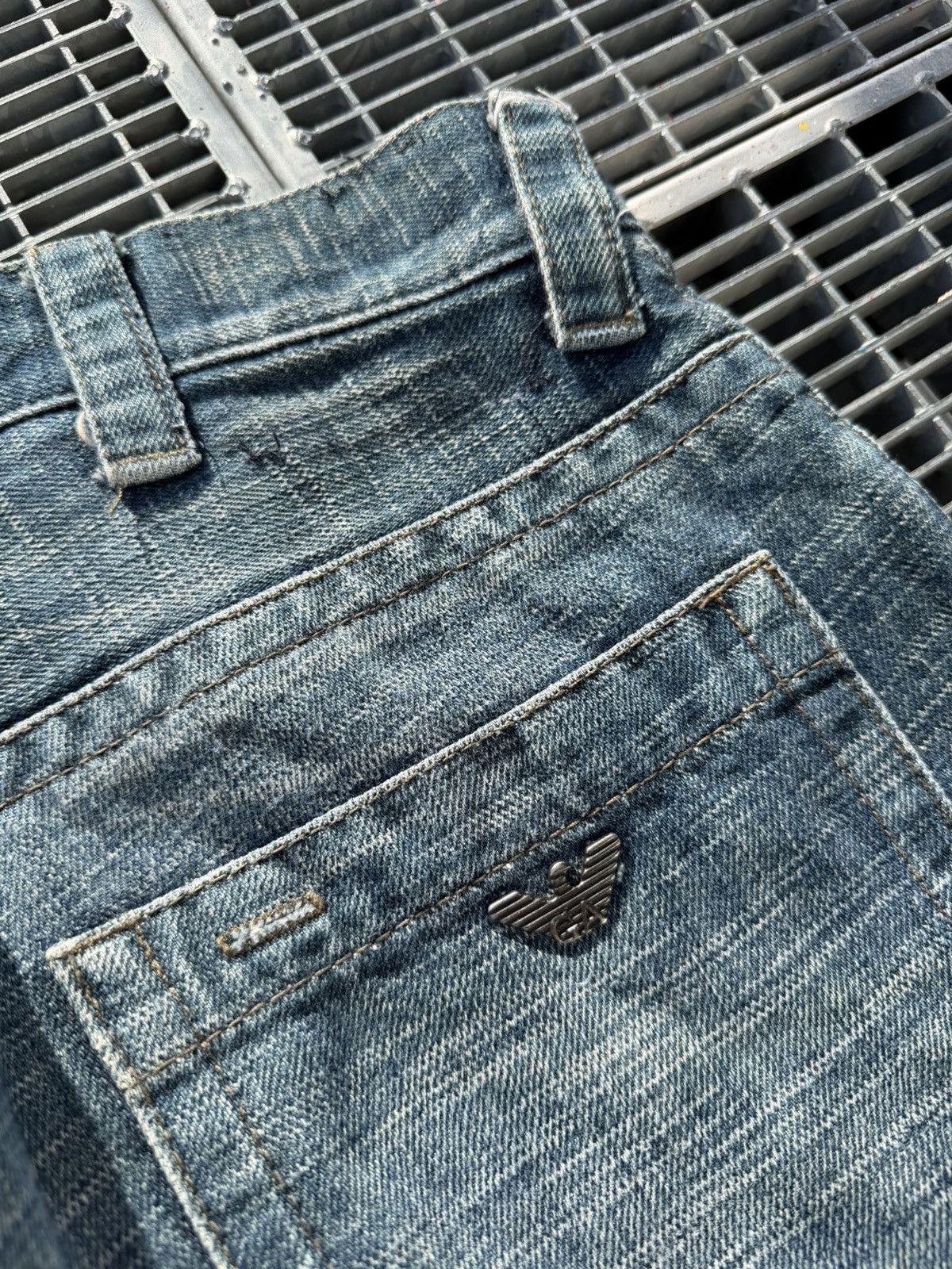 Armani Vintage 00s Armani Jeans Rare Printed Jeans Size US 34 / EU 50 - 12 Thumbnail
