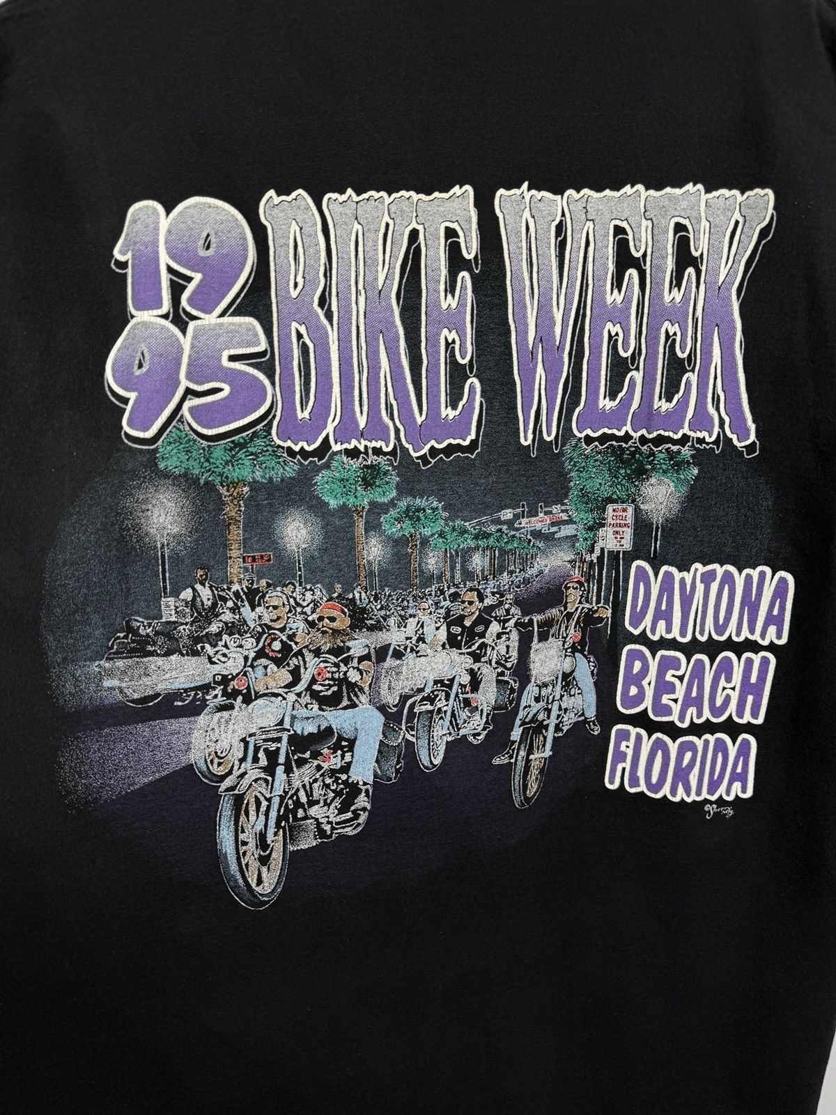 Harley Davidson 🇺🇸Vintage 1995 Bike Week Daytona Beach Florida T-Shirt Sherry Size US XL / EU 56 / 4 - 5 Thumbnail