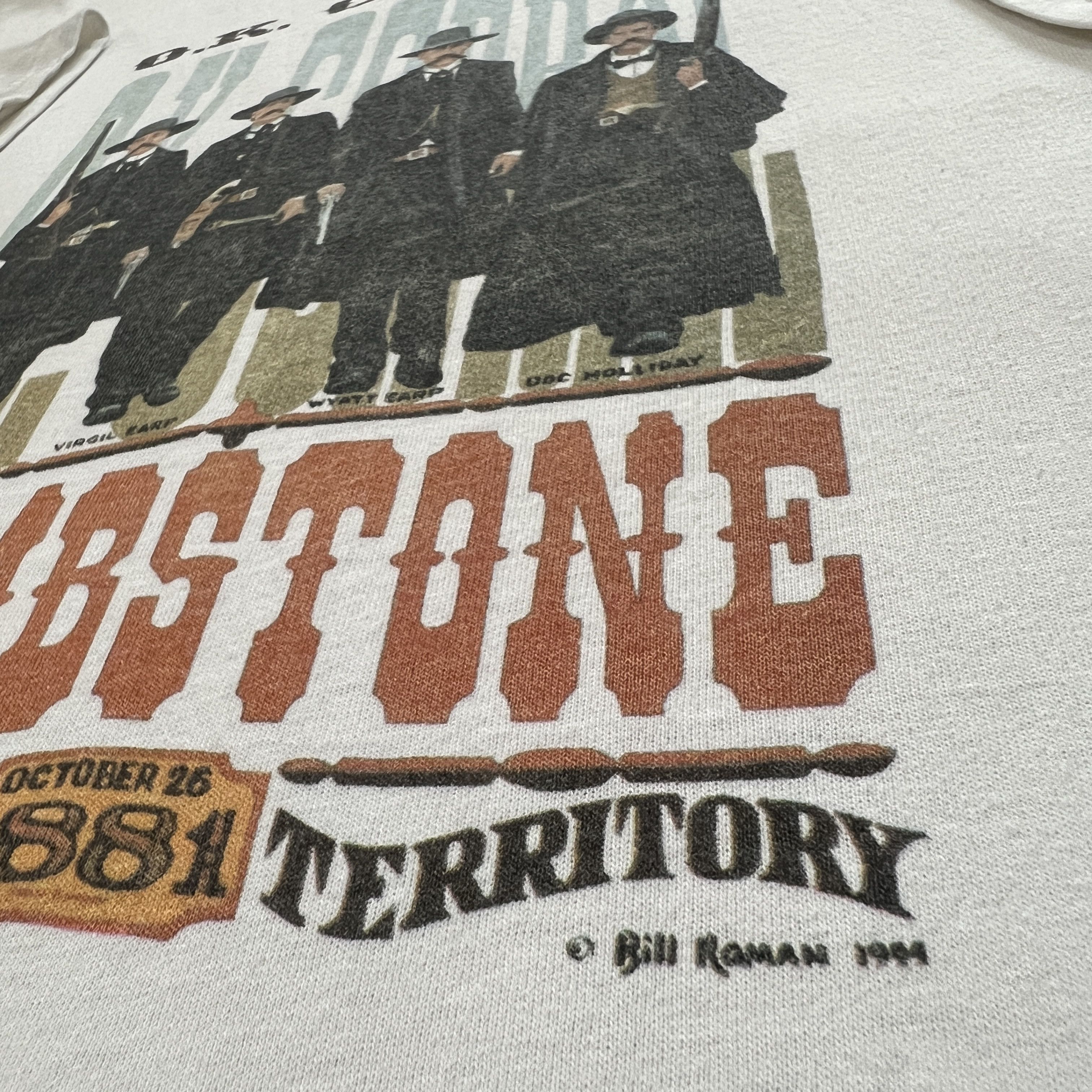 Vintage Vintage 90s Tombstone Cowboy Movie Promo Tee Shirt Size US XXL / EU 58 / 5 - 5 Thumbnail