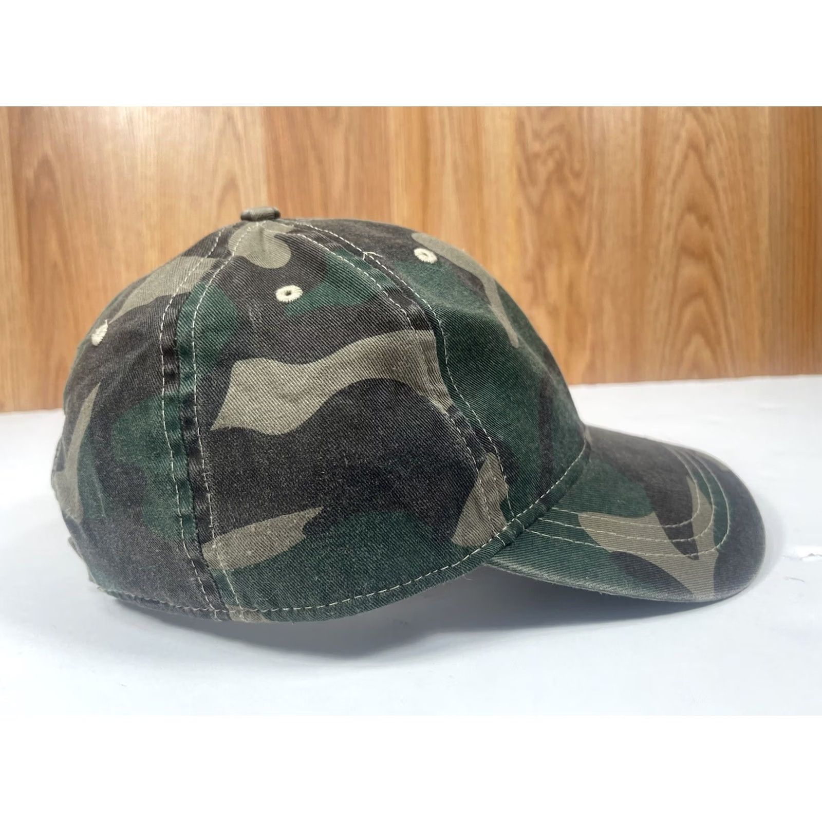 Vintage Infinity Blank Adult Adjustable StrapBack Baseball Hat Cap Camouflage Size ONE SIZE - 6 Thumbnail