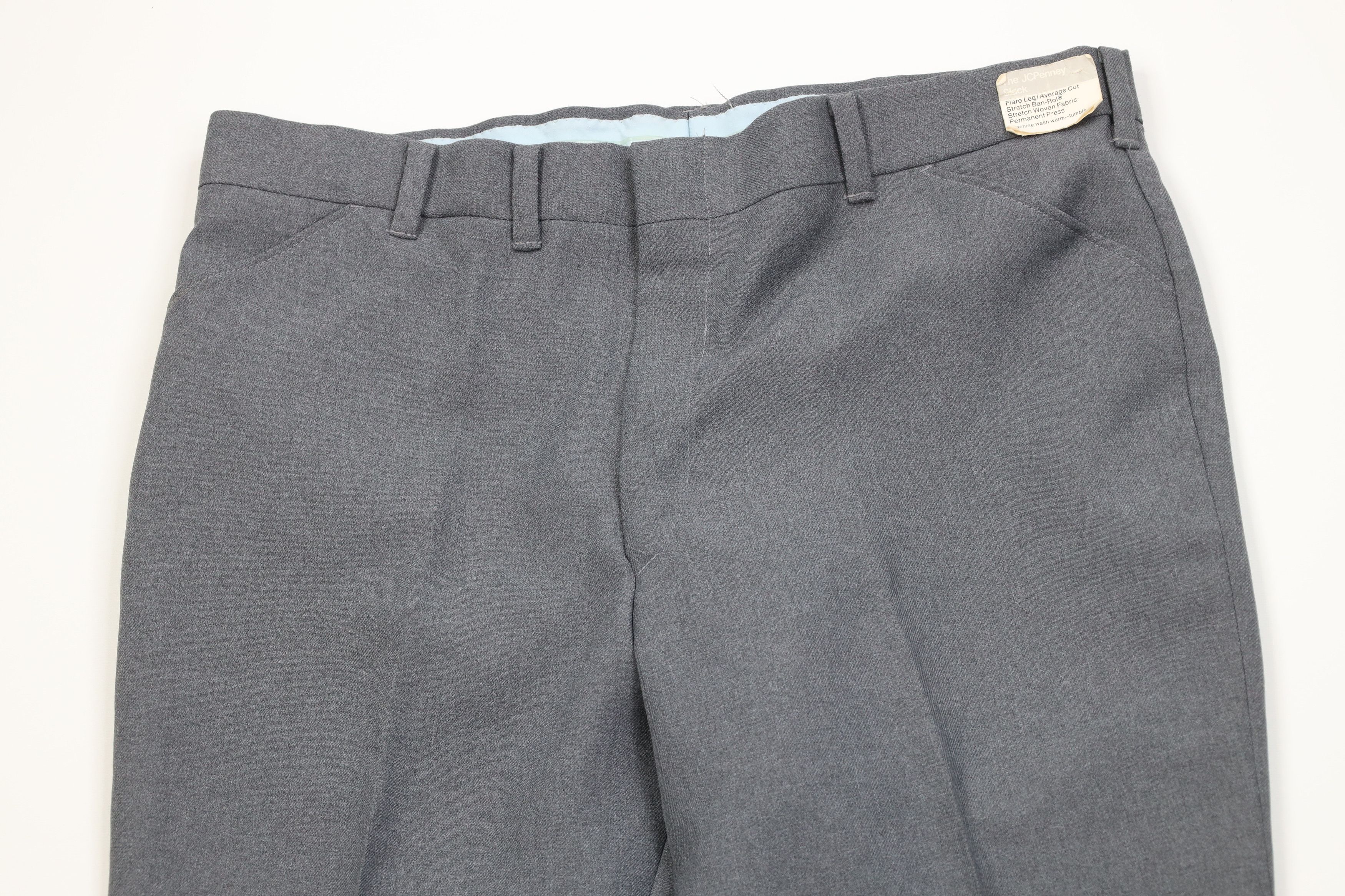 Vintage Deadstock Vintage 70s Streetwear Bell Bottoms Pants Gray USA Size US 40 / EU 56 - 2 Thumbnail