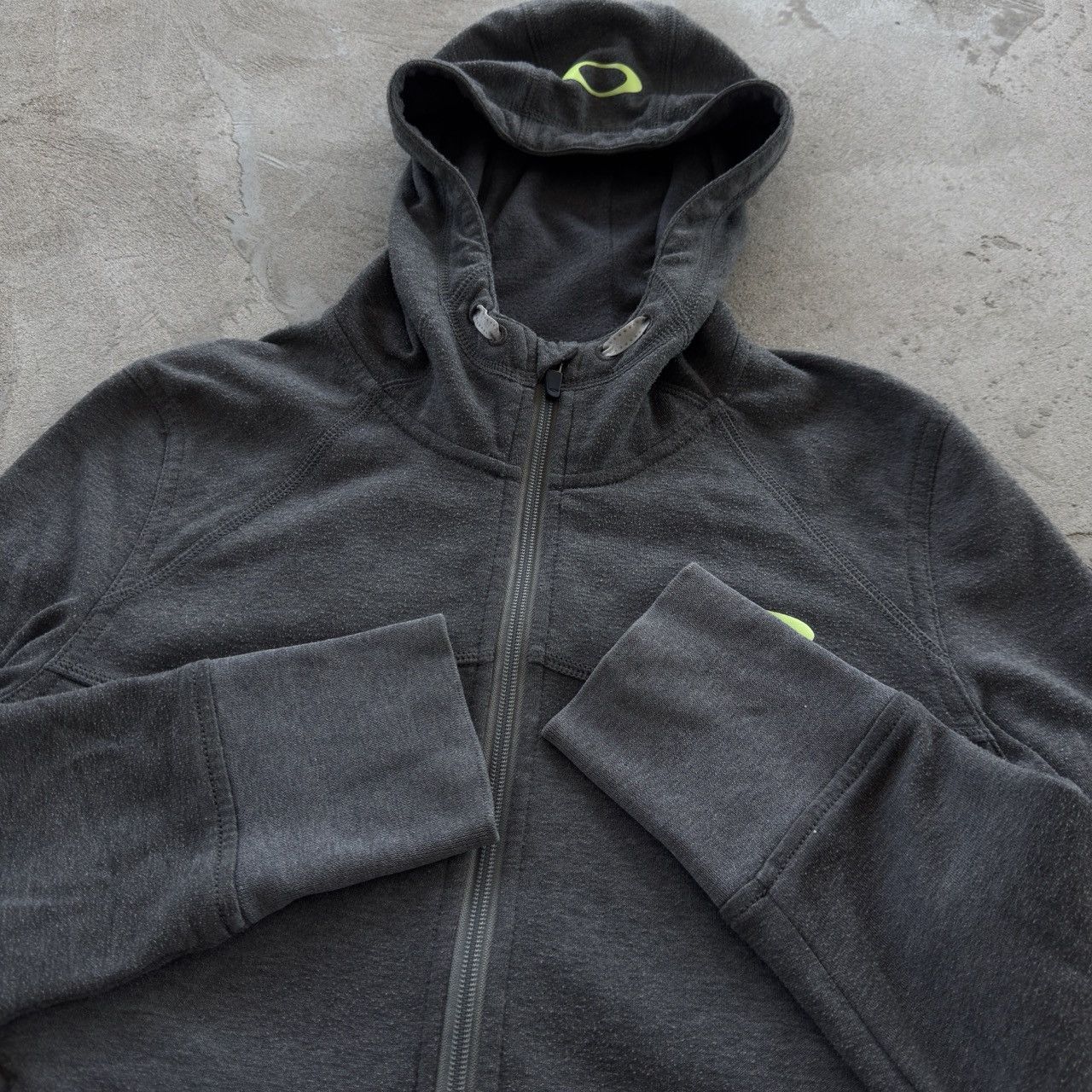 Oakley Oakley Training Full Zip Hoodie Grey Logo Thumbholes Size S / US 4 / IT 40 - 4 Thumbnail
