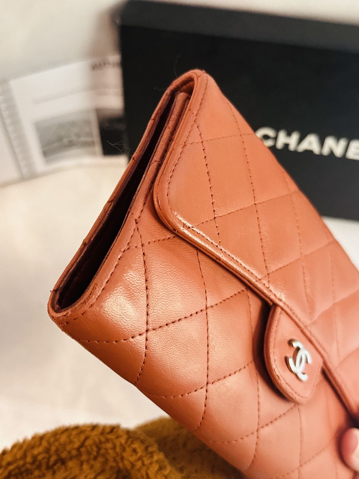 Chanel AUTHENTIC Chanel Timeless/classique Long Flap Quilted Wallet Size ONE SIZE - 10 Thumbnail