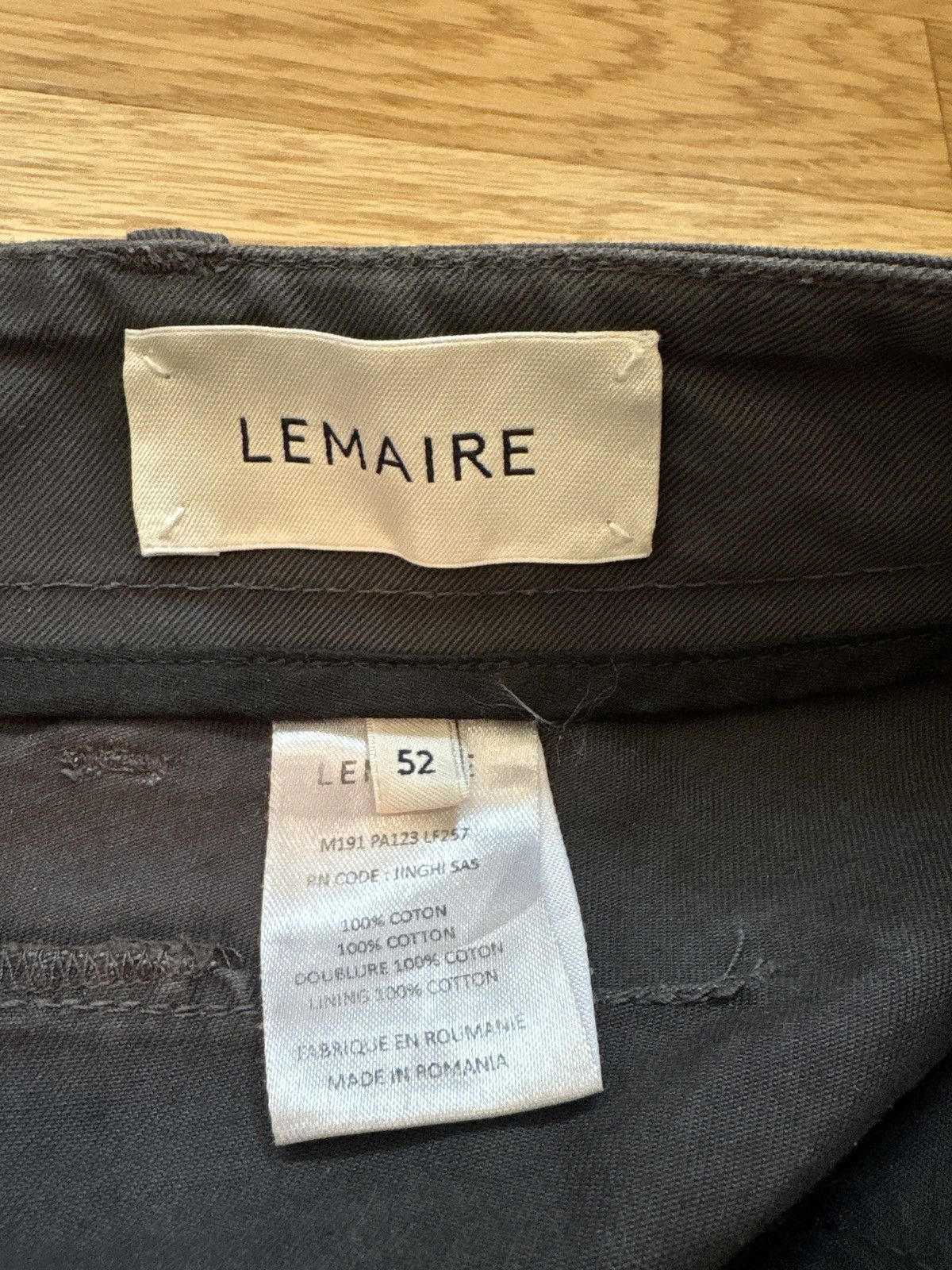 Lemaire Grey Lemaire Chino Twill Trousers Size US 33 - 6 Thumbnail