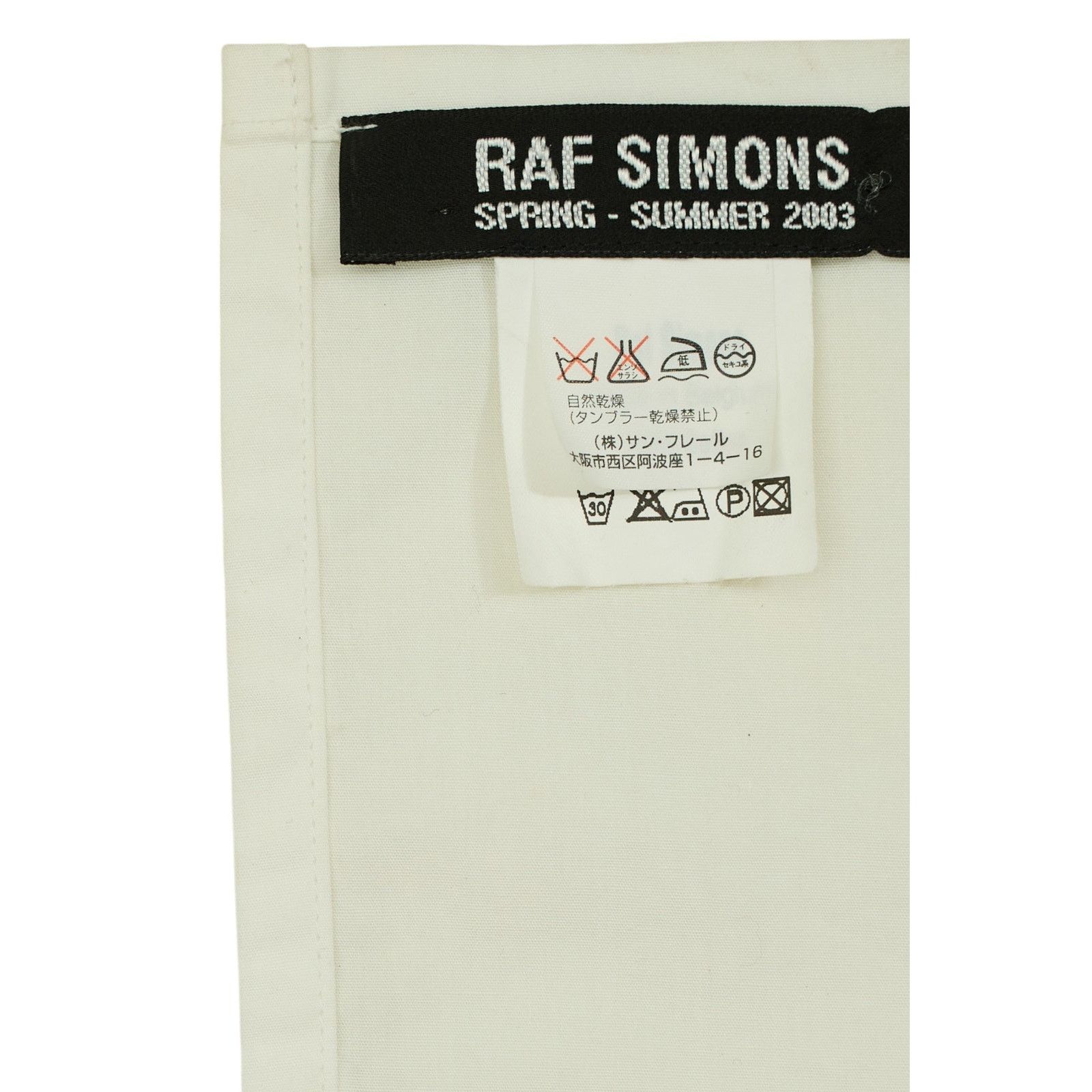 Raf Simons S/S 2003 White Handkerchief Size ONE SIZE - 3 Thumbnail