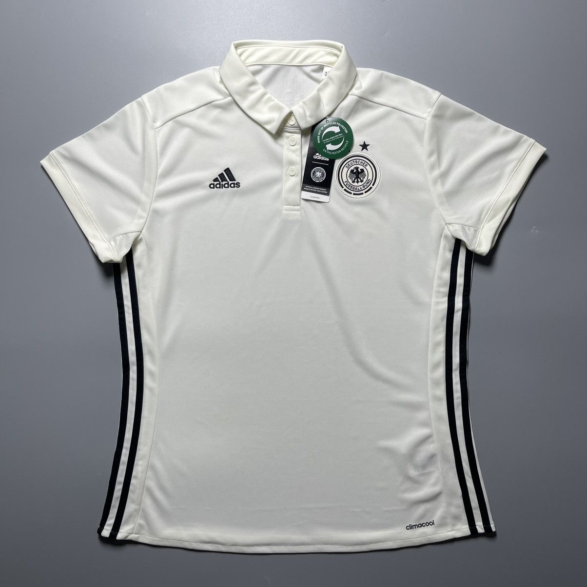 Adidas × Vintage NWT GERMANY ADIDAS 2016 EURO FOOTBALL SOCCER TRAINING POLO Size L / US 10 / IT 46 - 1 Thumbnail