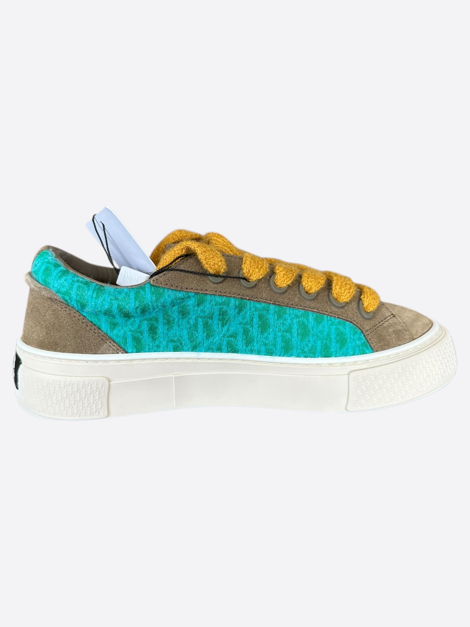 Dior Dior Brown & Turquoise Oblique B33 Sneakers Size US 9 / EU 42 - 5 Thumbnail