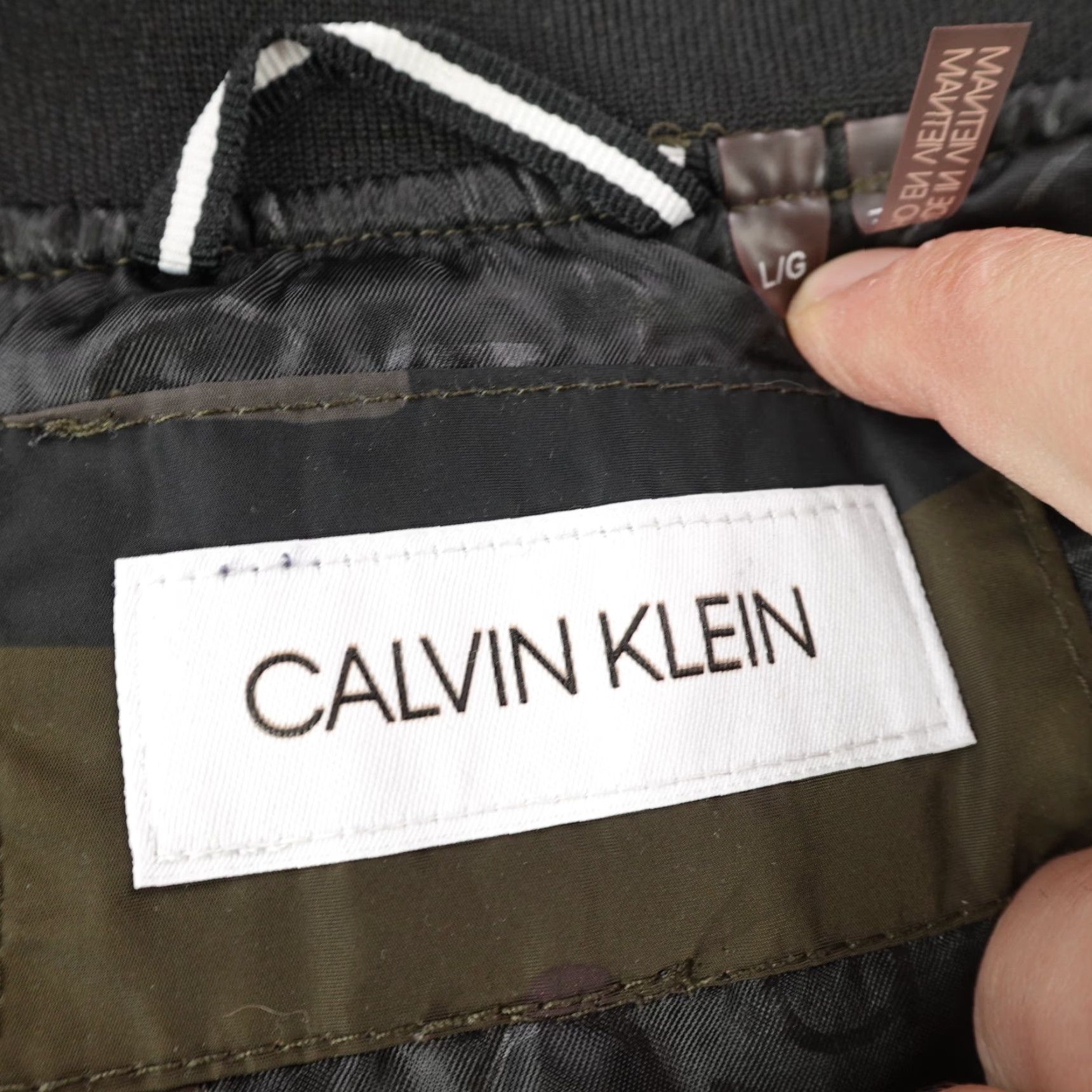 Calvin Klein Calvin Klein Jacket Men Large Green Brown Camo Quilted Puffer Bomber Coat Zip Up Size US L / EU 52-54 / 3 - 6 Thumbnail