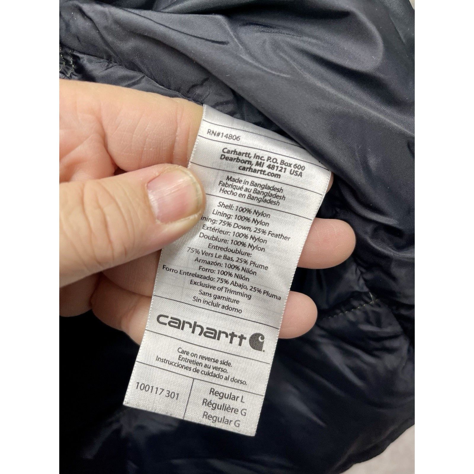 Carhartt VTG CARHARTT 100117 KALKASKA DOWN TRADITIONAL JACKET PUFFER Size US L / EU 52-54 / 3 - 8 Thumbnail