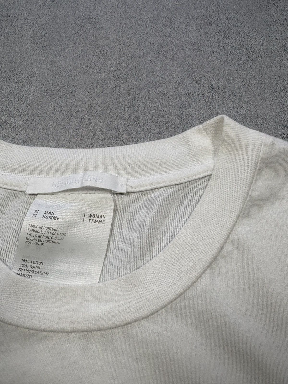 Helmut Lang Helmut Lang Archive Utility Back Logo Print T Shirt Rare Size US M / EU 48-50 / 2 - 10 Thumbnail
