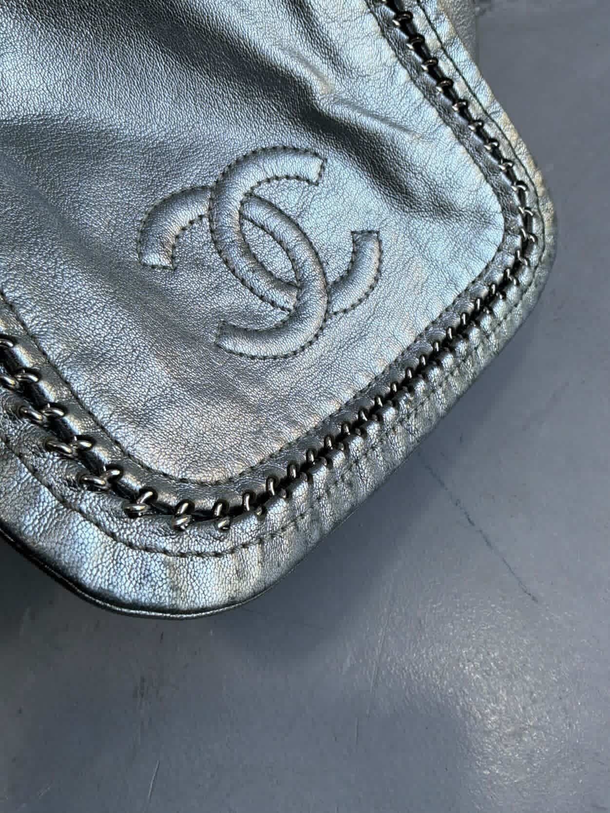 Chanel 2006 Chanel - Metallic Silver - Accordion Flap Chain Bag Size ONE SIZE - 13 Thumbnail