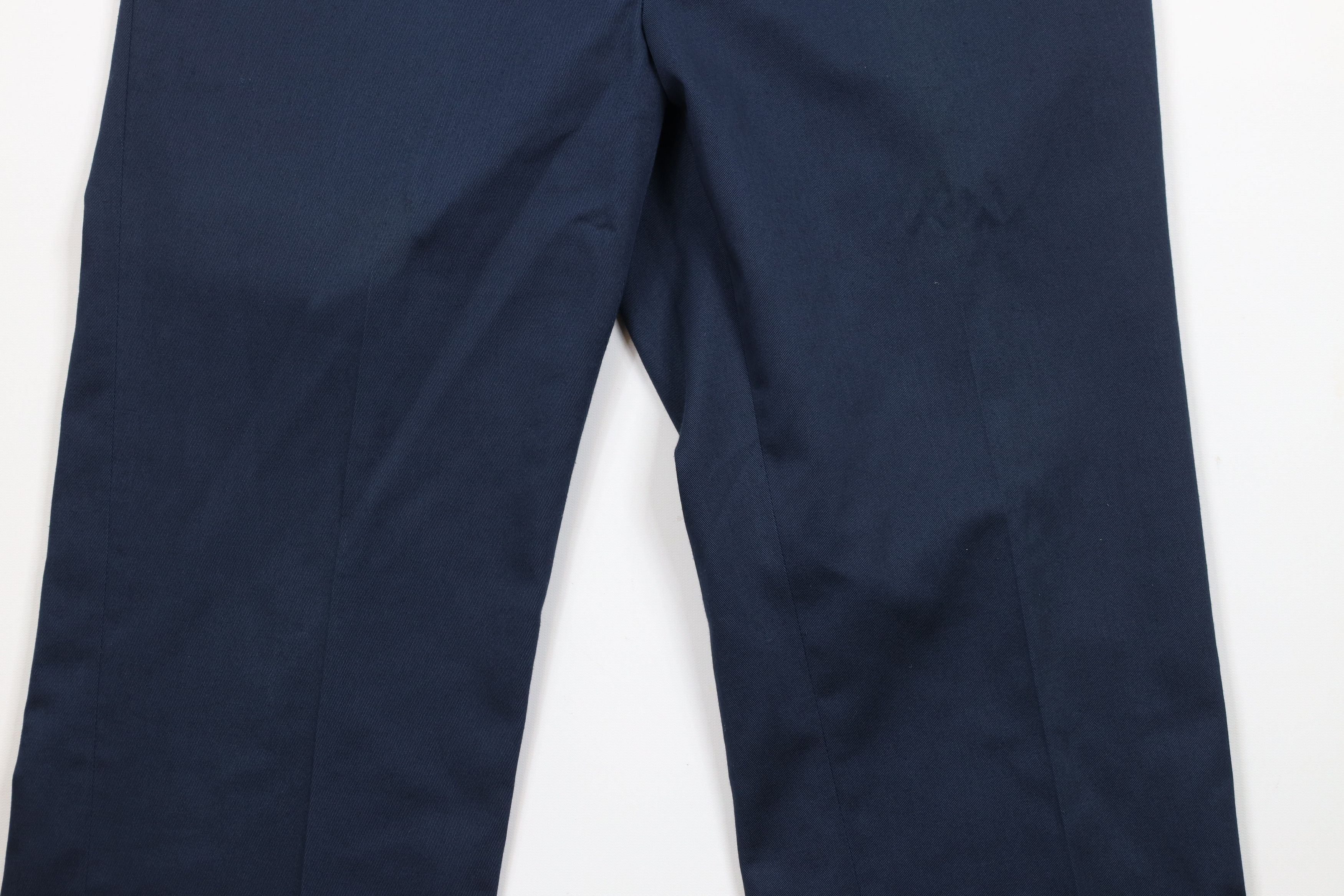 Vintage Vintage 70s Streetwear Flared Wide Leg Chino Pants USA Blue Size US 36 / EU 52 - 3 Thumbnail