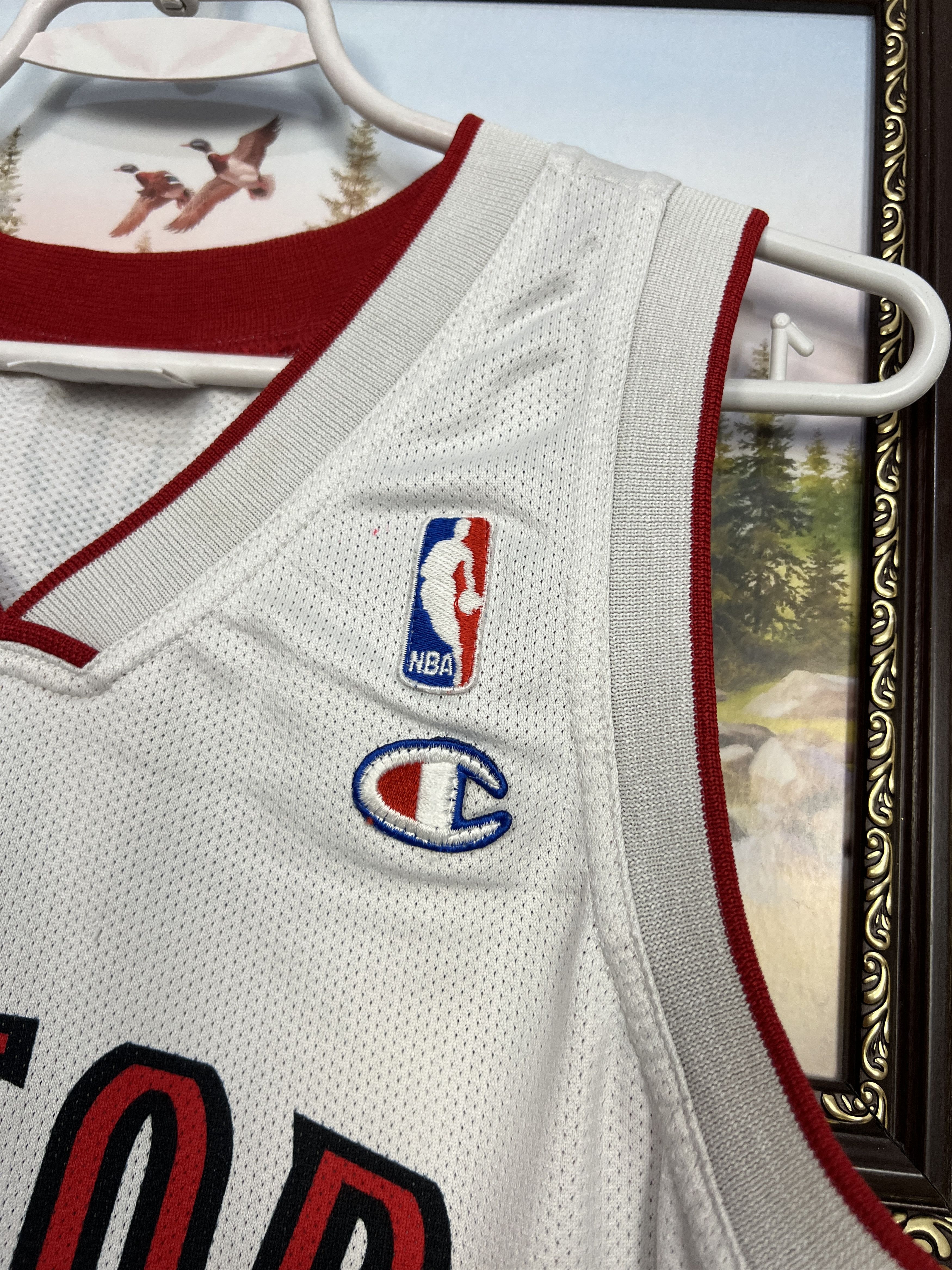 Vintage 90's Champion Toronto Raptors Calderon NBA Jersey