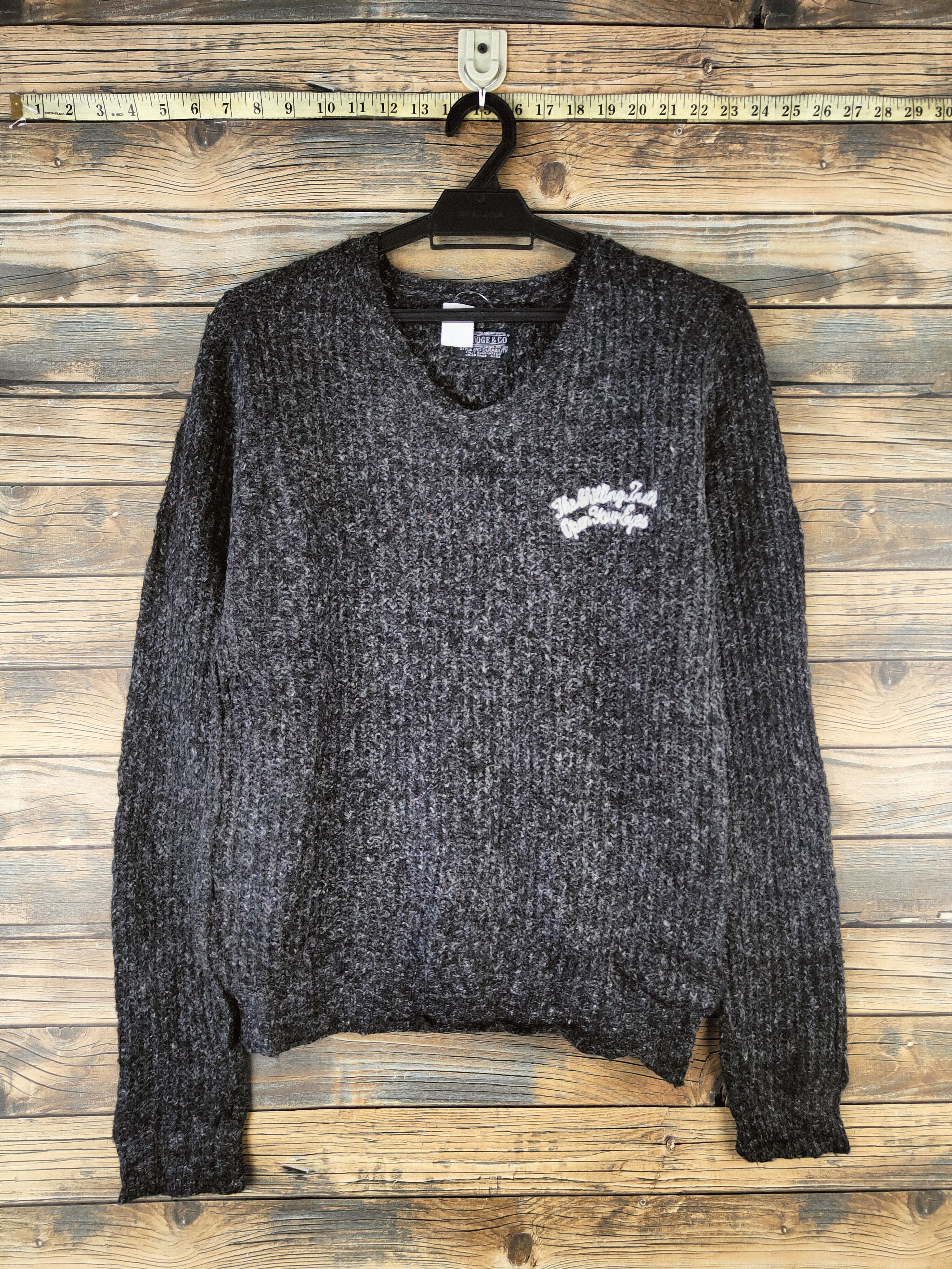 Japanese Brand DL Stooge&co Black Knitwear Sweatshirts #46-1002 Size M / US 6-8 / IT 42-44 - 1 Thumbnail
