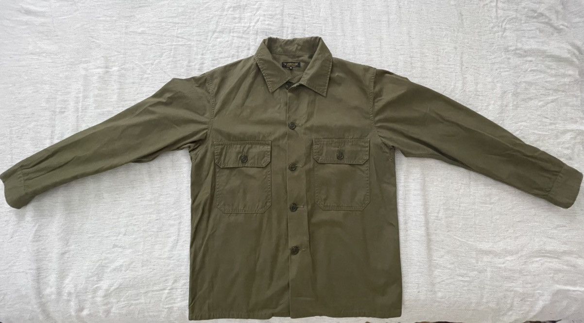 *A VONTADE A VONTADE Utility Shirt Khaki Medium Size US M / EU 48-50 / 2 - 2 Thumbnail