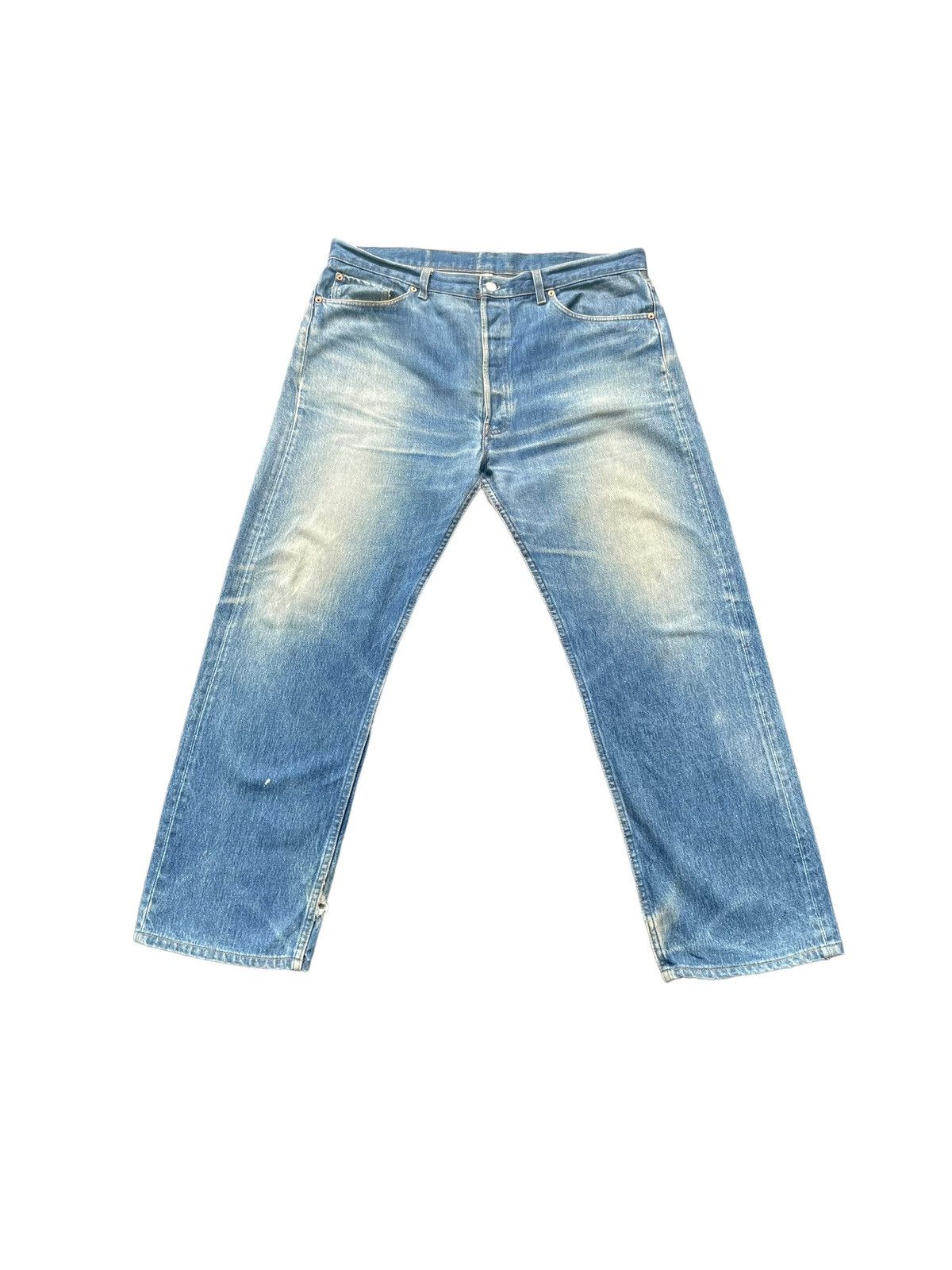 Levi's Vintage 1994 Levis 501 e Faded Denim Size US 39 - 1 Thumbnail