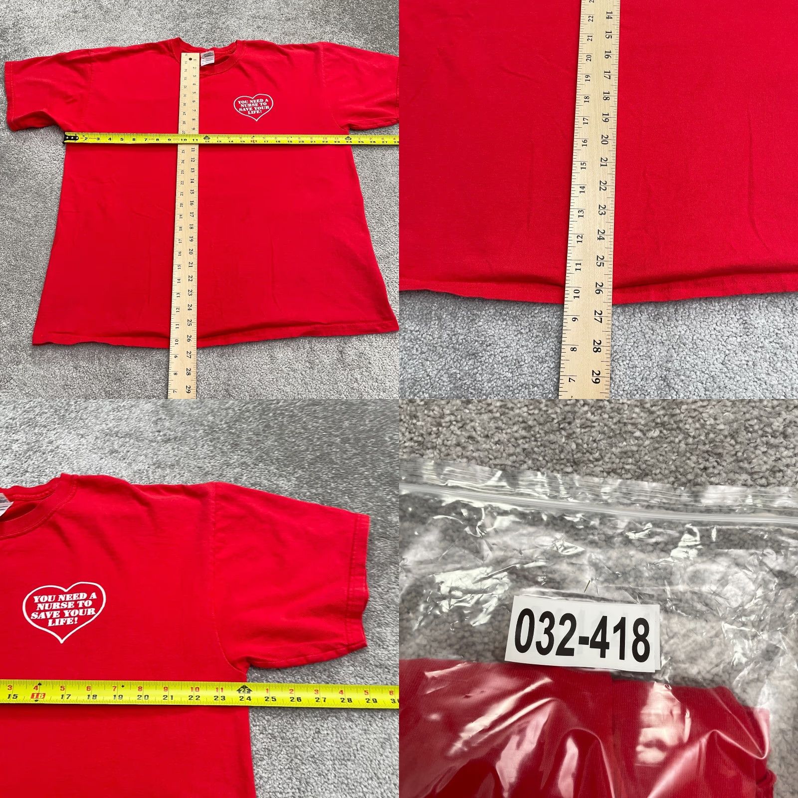 Gildan Gildan Ultra Cotton T-Shirt Men XL Red Crew Neck Short Sleeve Casual Graphic Tee Size US XL / EU 56 / 4 - 8 Thumbnail