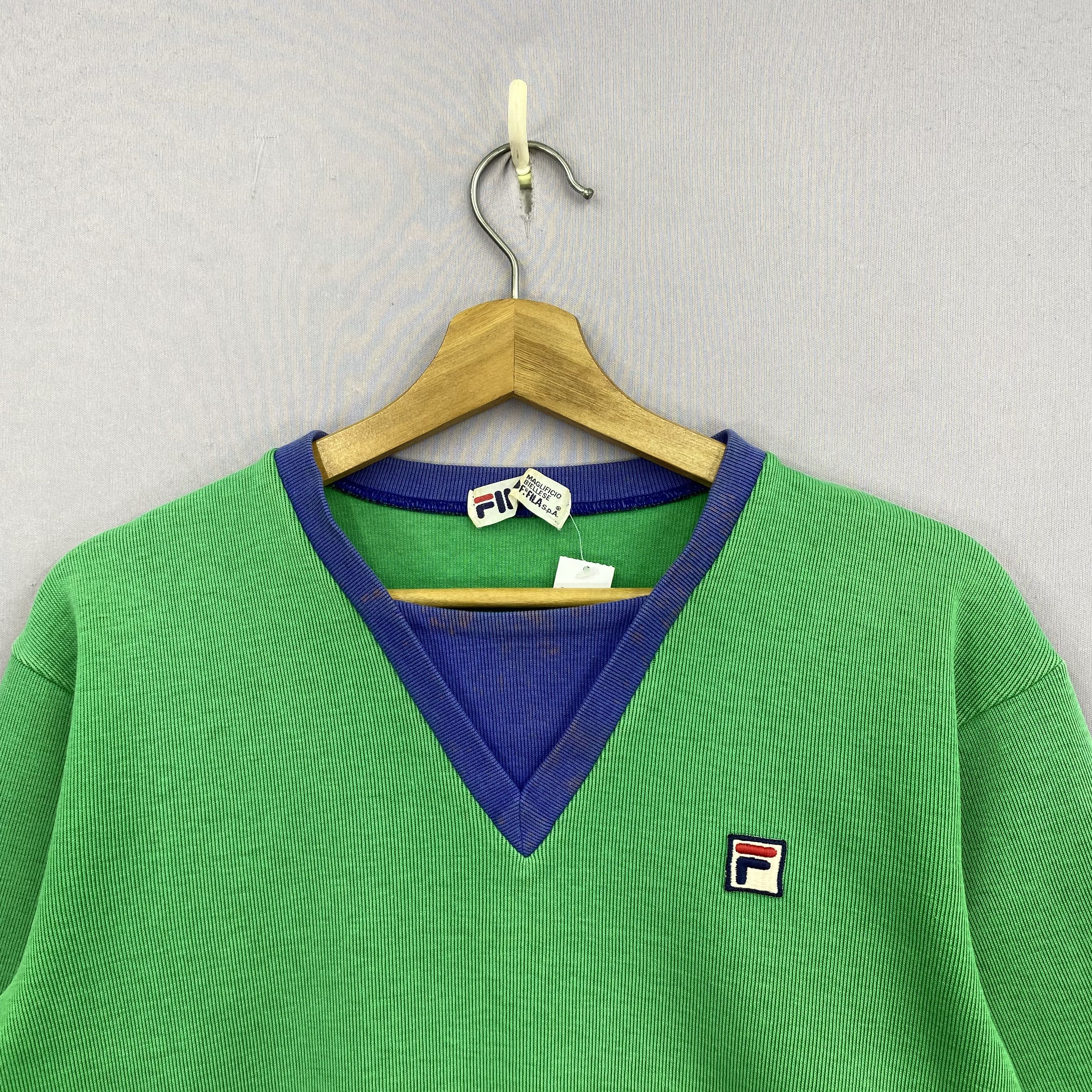 Fila Vintage Fila Bjorn Knitwear Sweater 80s Sweatshirt Jumper Size US XS / EU 42 / 0 - 2 Thumbnail