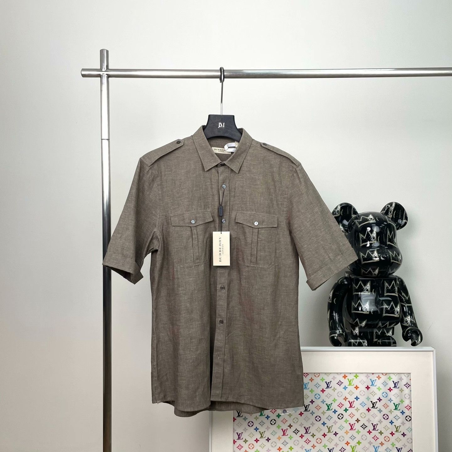 Burberry Burberry Linen Shirt l Men Size US L / EU 52-54 / 3 - 1 Thumbnail