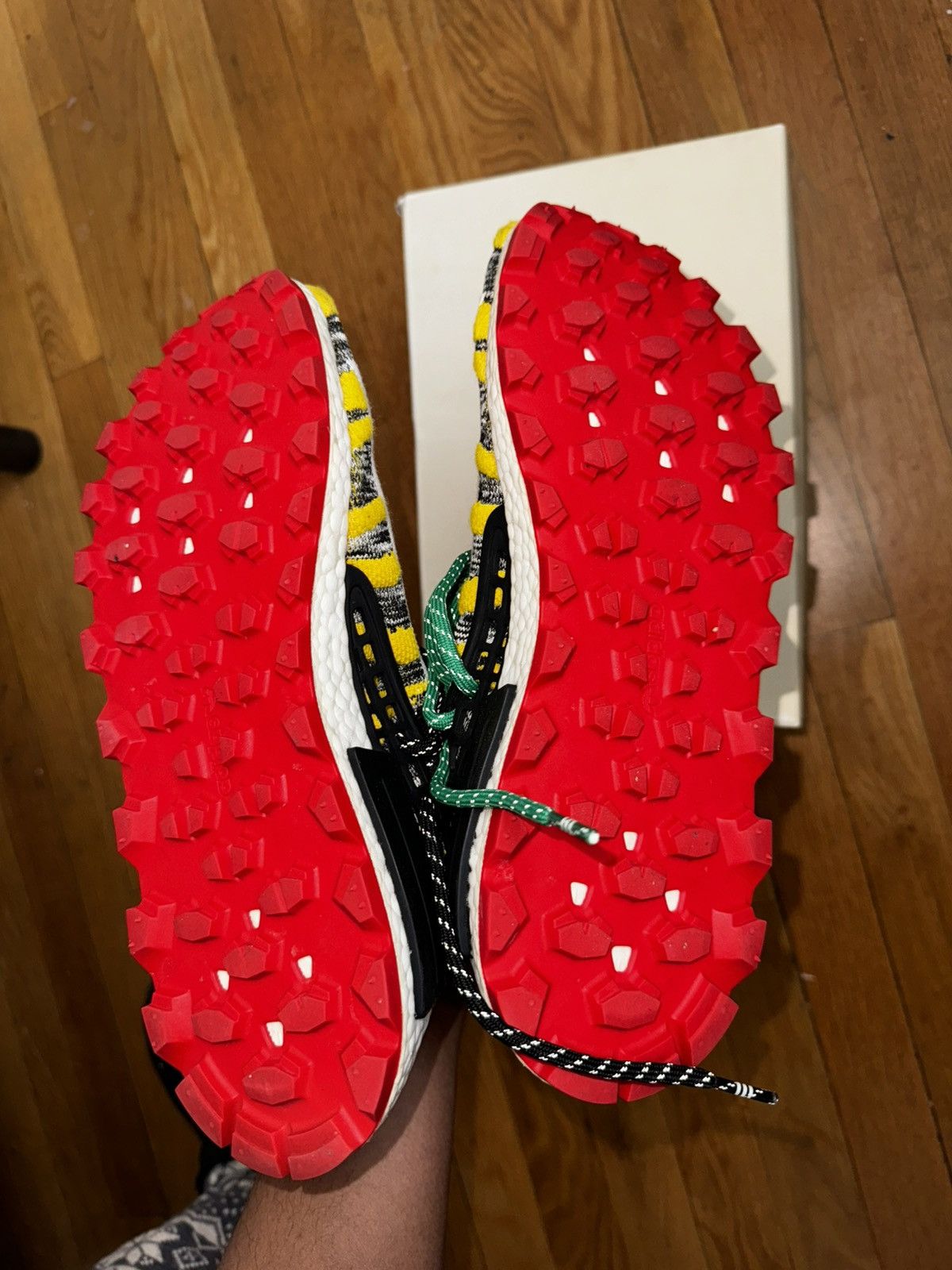 Adidas × Pharrell Pharrell x NMD Human Race Trail “Solar Pack” Size US 9 / EU 42 - 3 Thumbnail