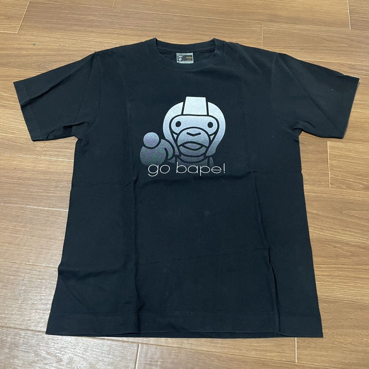 2000 go bape! baby milo black tee