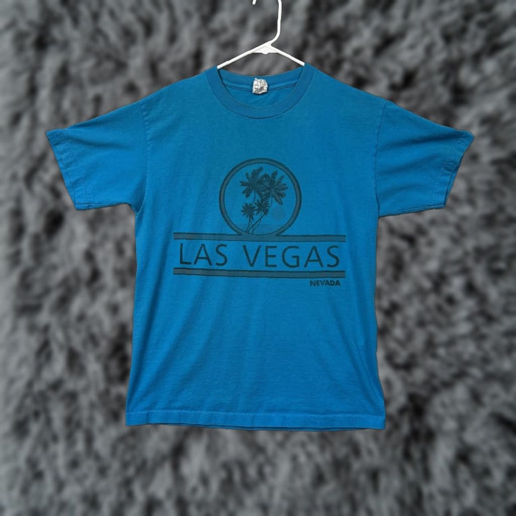 Vintage VINTAGE Las Vegas Nevada Palm Tree Graphic T-Shirt M Size US M / EU 48-50 / 2 - 1 Thumbnail