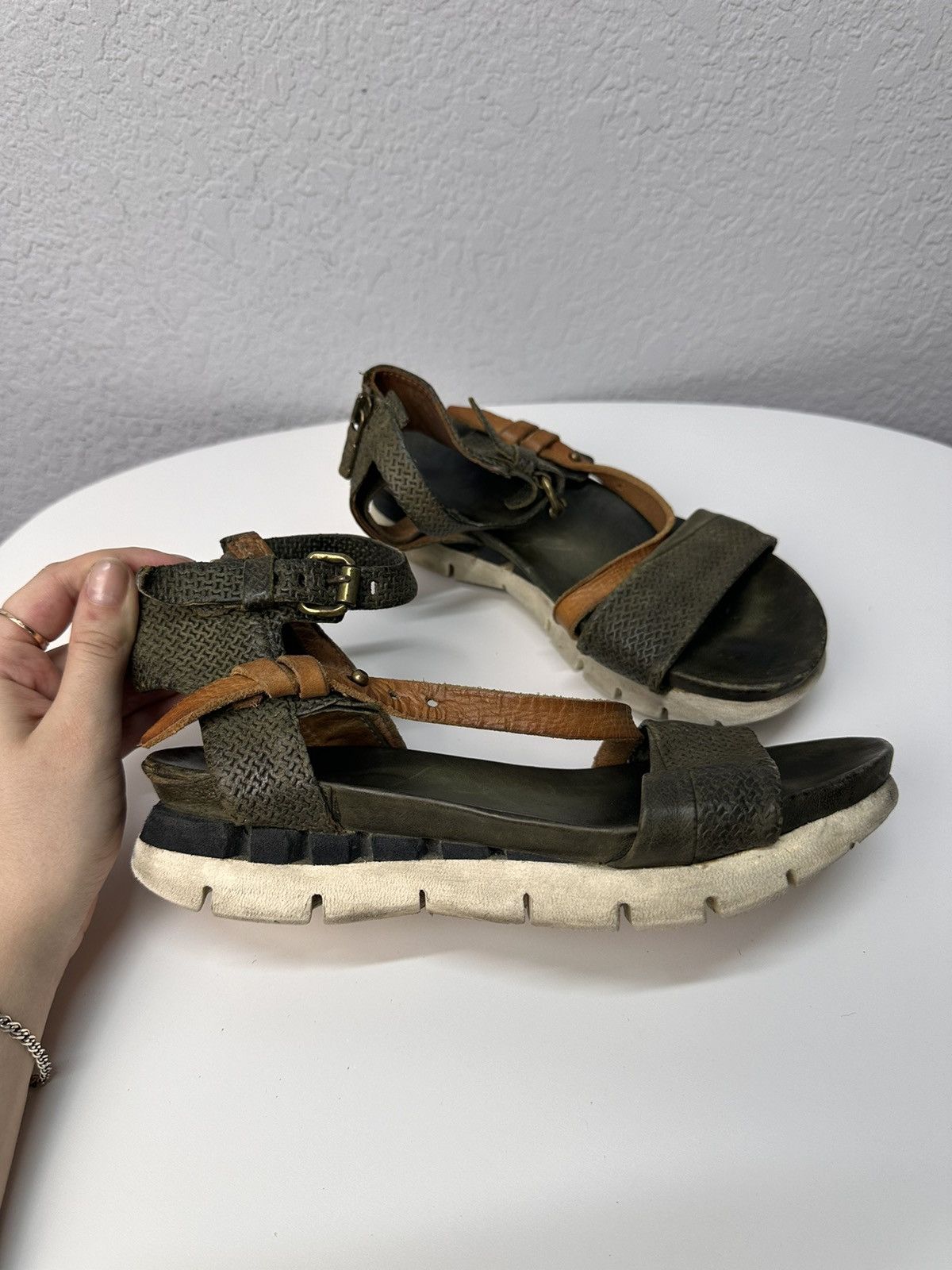 Other Leather Boots A.S. 98 Western Air step Guisi style Vintage Size US 8 / IT 38 - 6 Thumbnail