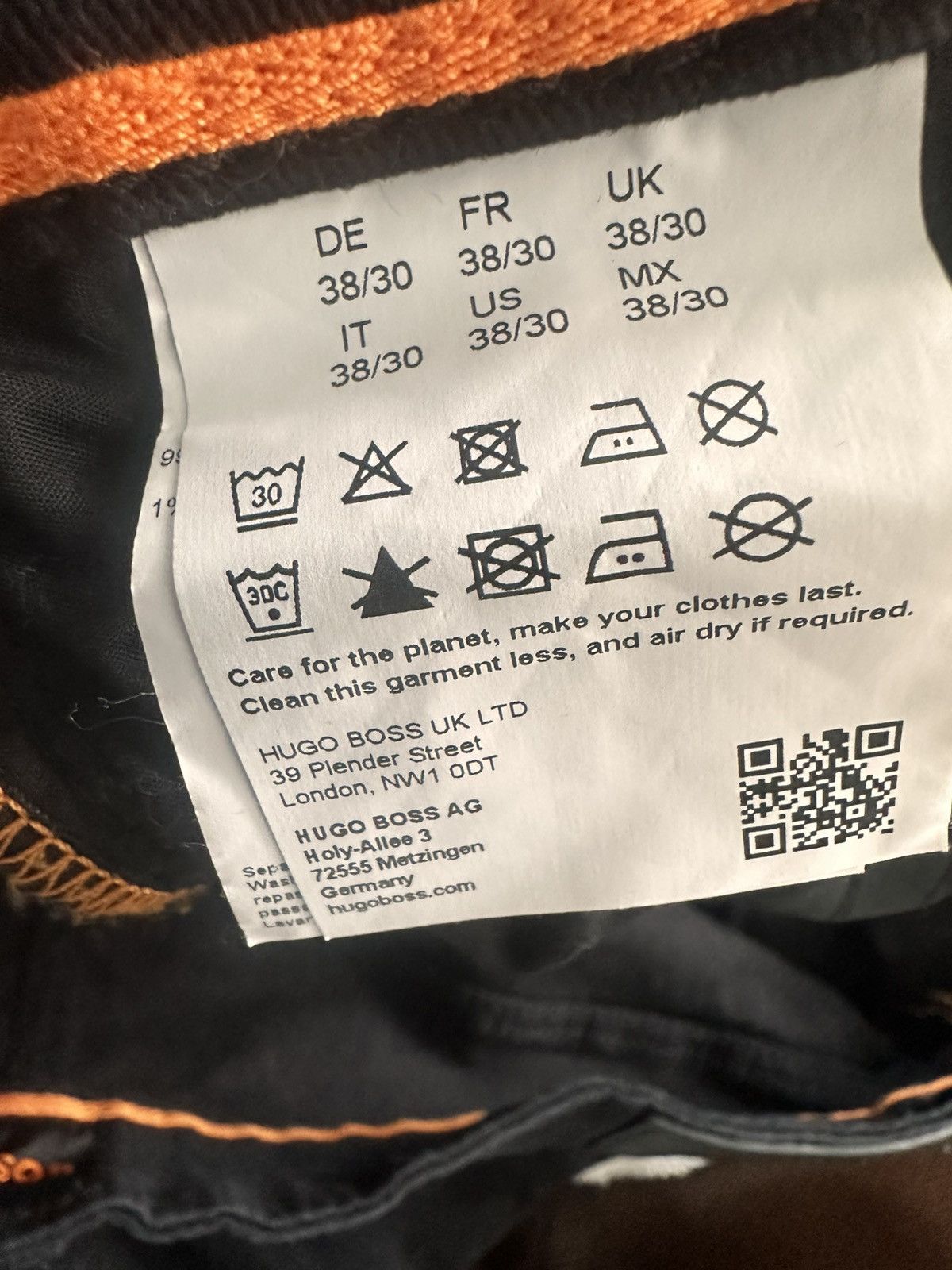 Hugo Boss Hugo Boss RE.MAINE Regular Fit Stay-Black Jeans – 38/30 Size US 38 / EU 54 - 7 Thumbnail