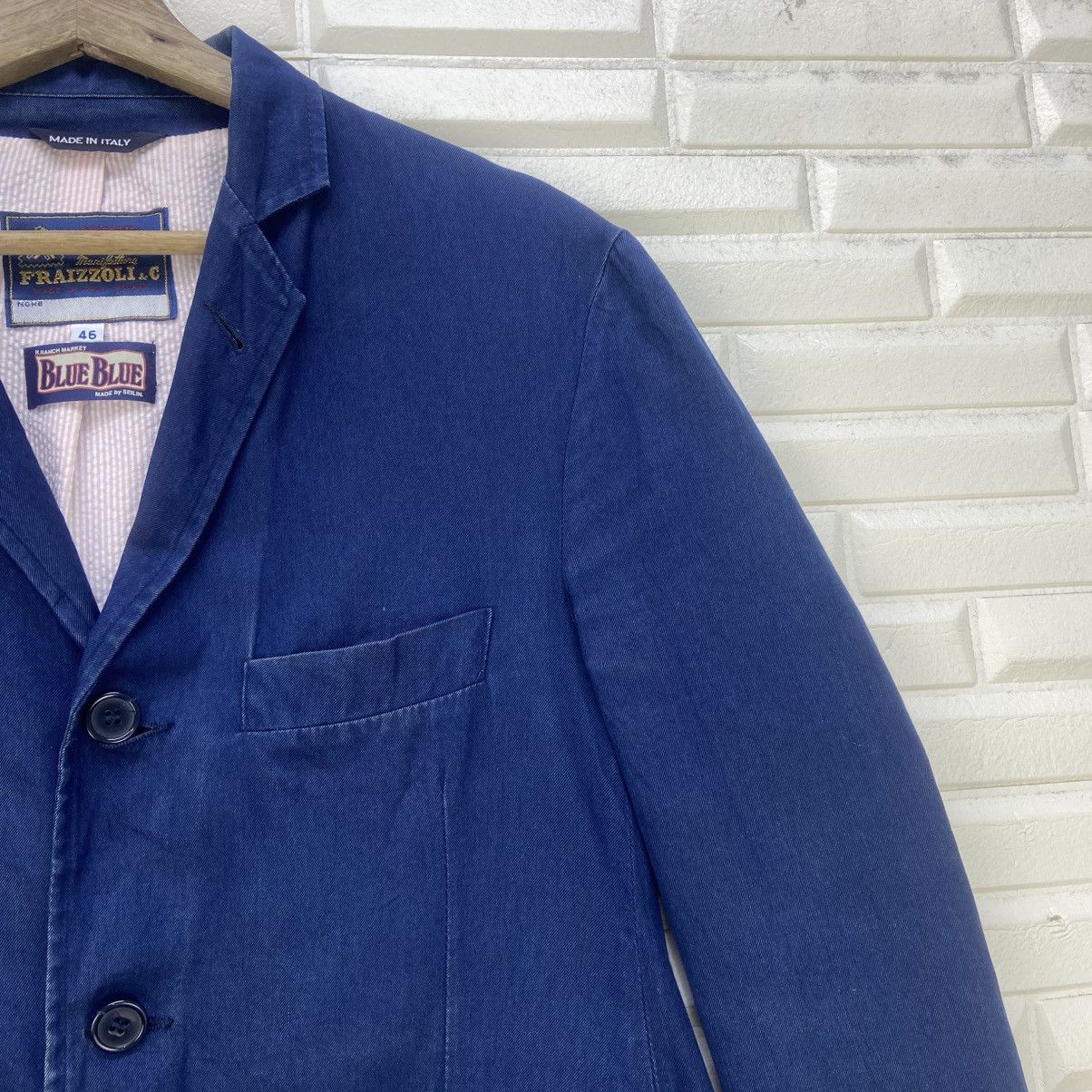 Blue Blue Japan Blue Blue Japan X Fraizzoli Milano Indigo Jacket Blazer Size US S / EU 44-46 / 1 - 5 Thumbnail