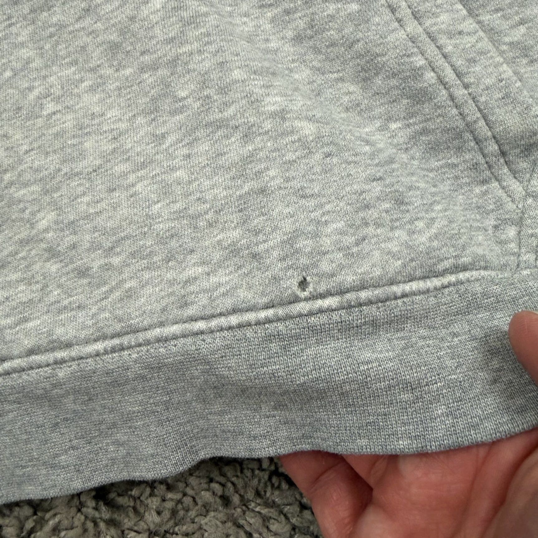 Nike Nike Hoodie Mens S Gray Fleece Pullover Hooded Sweatshirt with Pockets 835585-063 Size US S / EU 44-46 / 1 - 5 Thumbnail