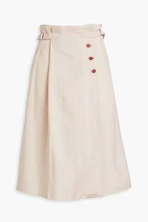 Acne Studios o1y0725 Midi Skirt in Beige Size 28" / US 6 / IT 42 - 1 Thumbnail