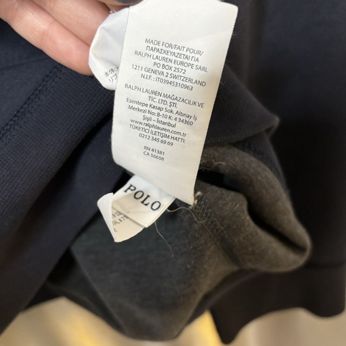 Polo Ralph Lauren × Ralph Lauren Navy Polo Ralph Lauren crewneck with logo basic Size US XXL / EU 58 / 5 - 5 Thumbnail