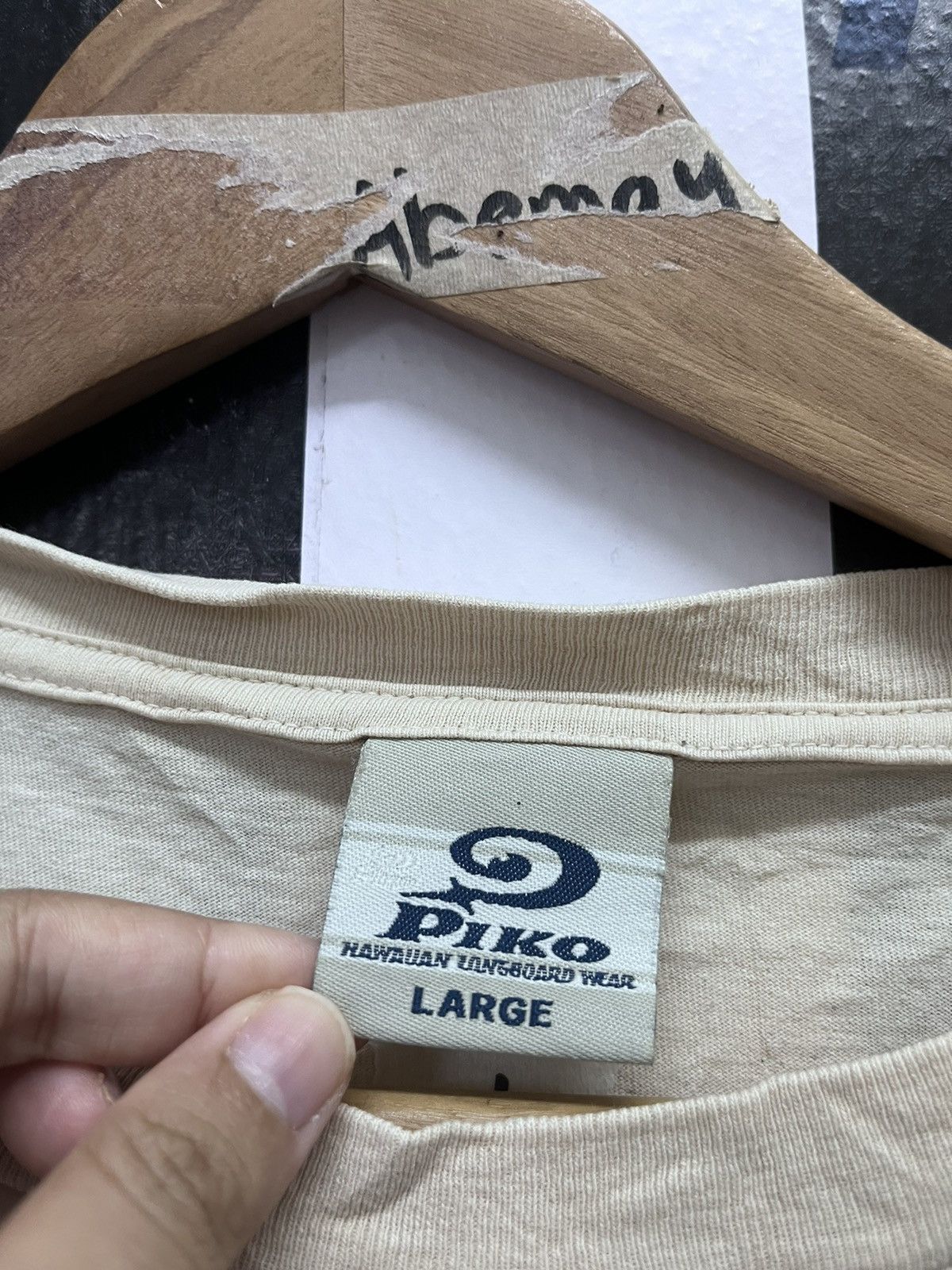 Japanese Brand × Vintage 90’s PIKO RARE SURF HAWAIIAN LONGBOARD WEAR TEE Y2K Size US L / EU 52-54 / 3 - 5 Thumbnail