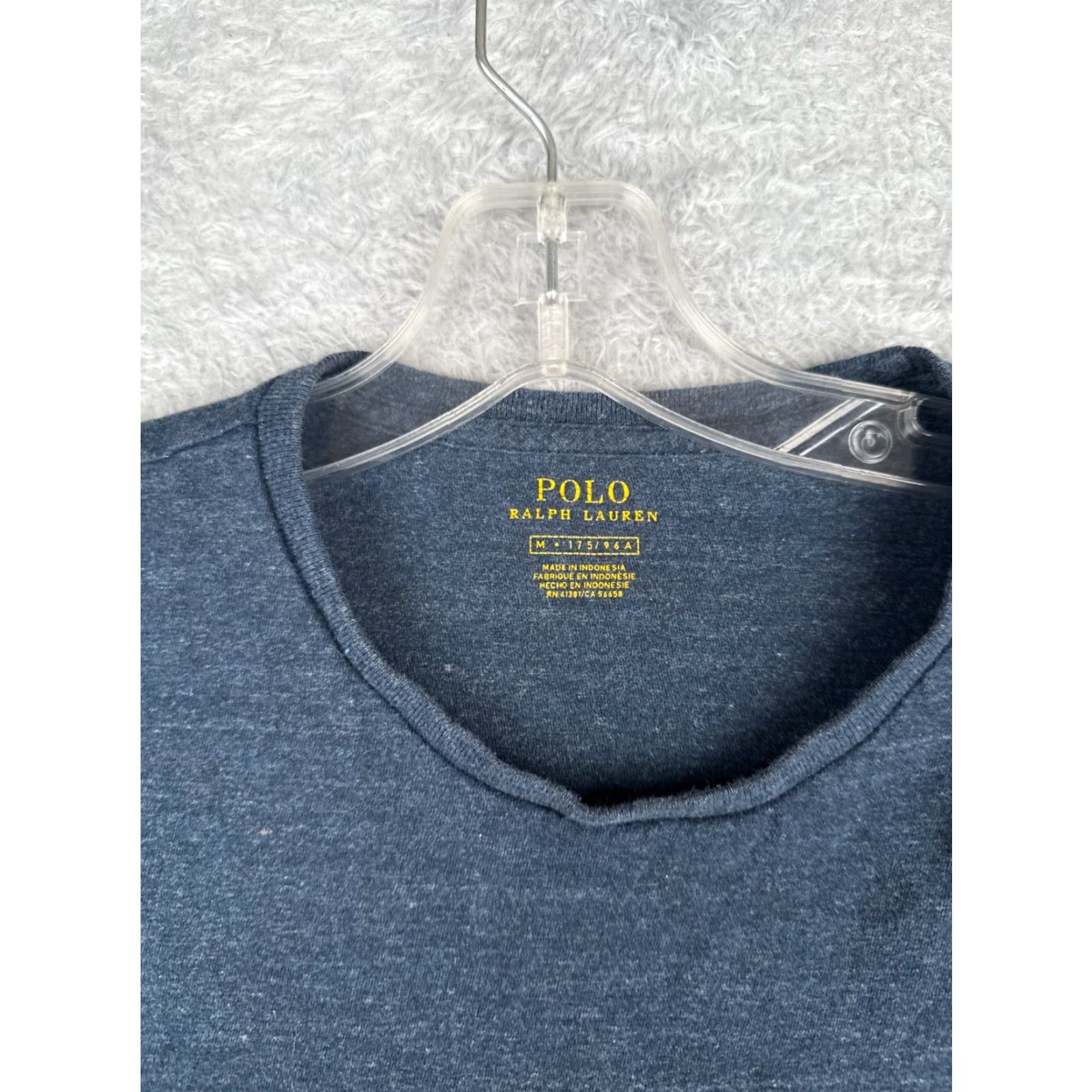 Ralph Lauren Polo Ralph Lauren Shirt Adult Medium Blue Cotton Jersey Crew Neck Short Sleeve Mens Size US M / EU 48-50 / 2 - 7 Thumbnail