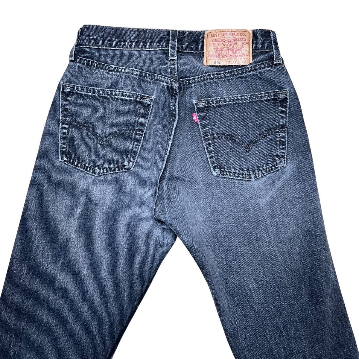 Levi's 1990s Levi’s 501 Button Fly Made In USA Black Denim Jeans Size US 26 / EU 42 - 13 Thumbnail