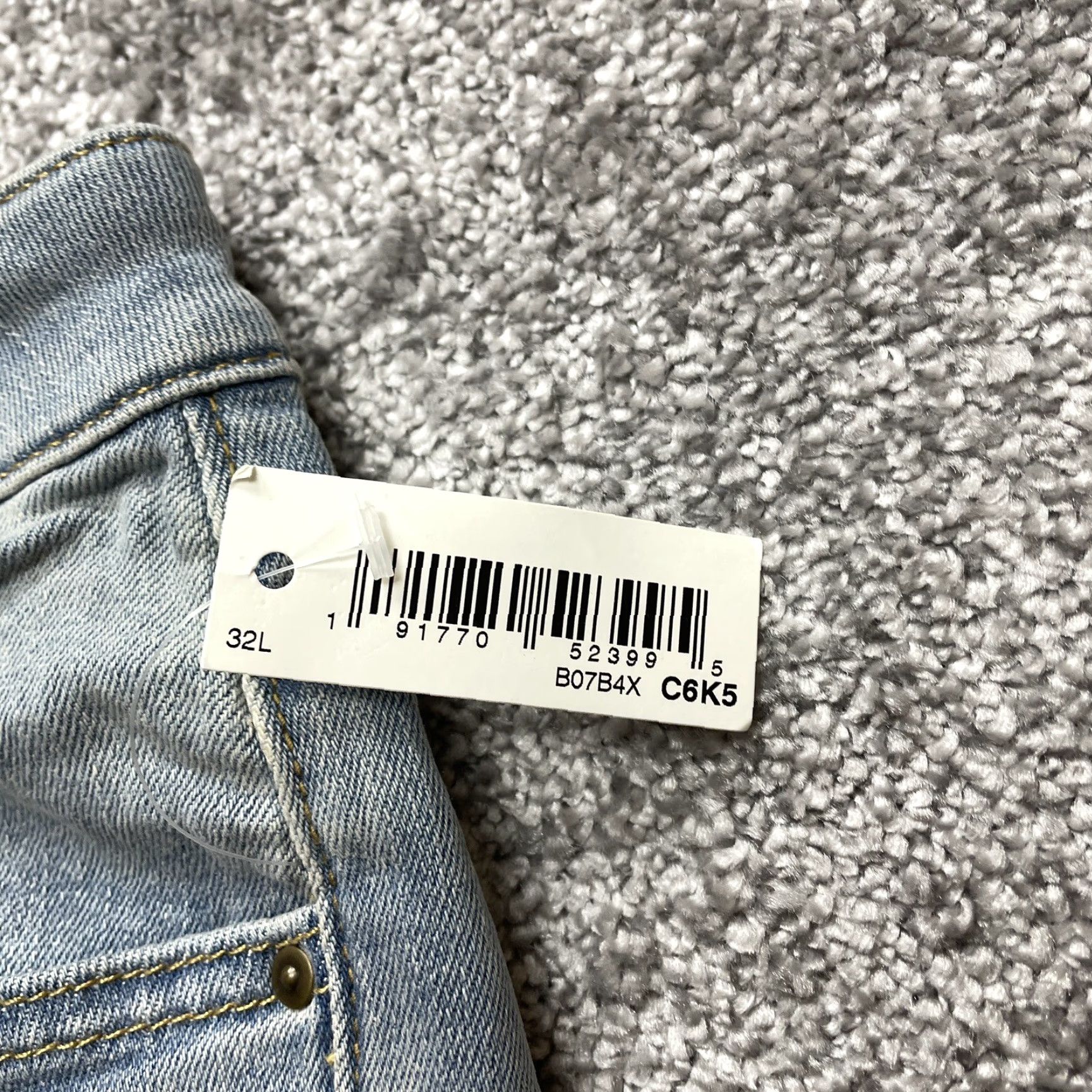 Vintage VINTAGE Daily Ritual Jeans Women 32 Long Light Wash Skinny NWT Size 24" / US 00 / IT 34 - 7 Thumbnail