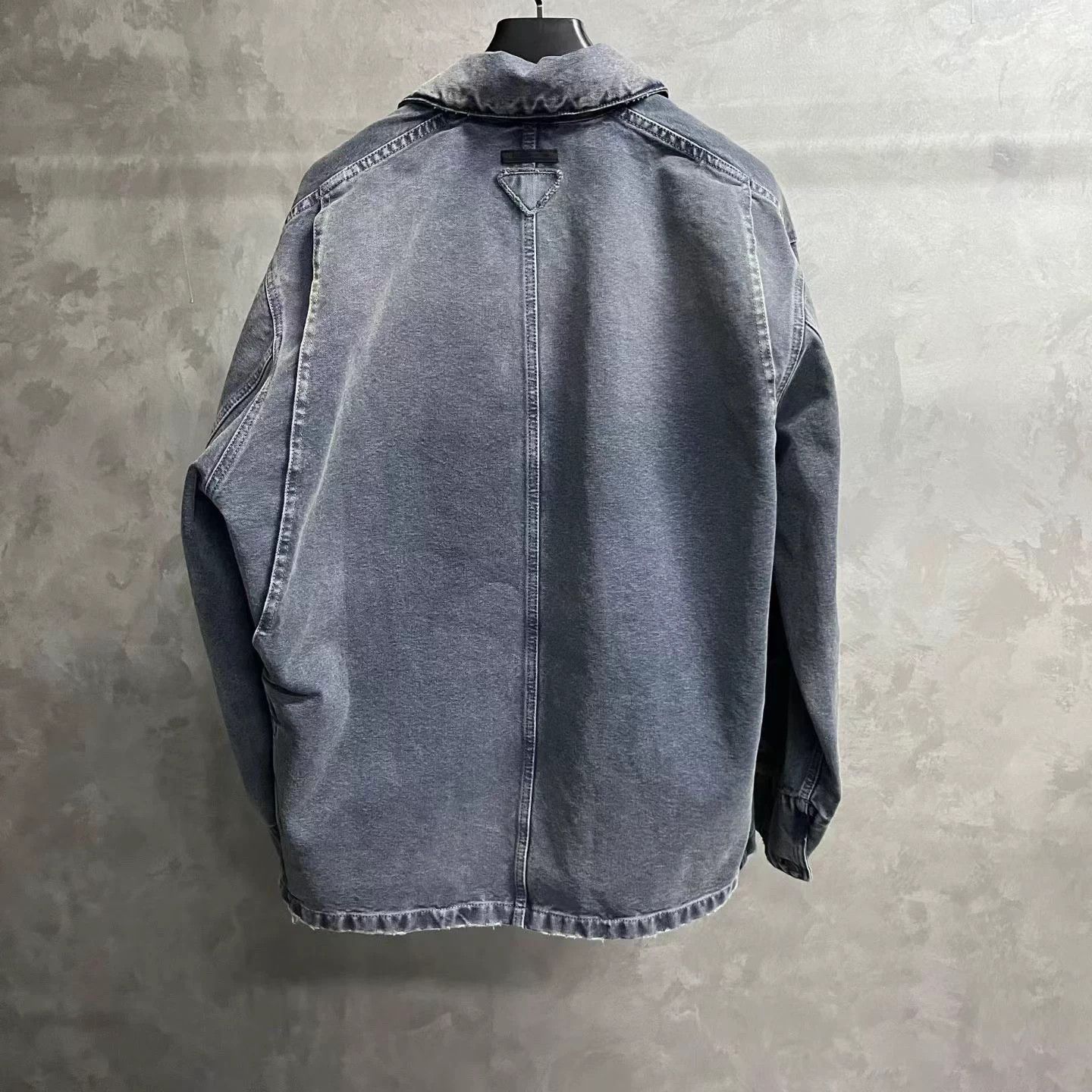Prada Prada Blue Distressed Canvas Jacket S Size US S / EU 44-46 / 1 - 2 Thumbnail