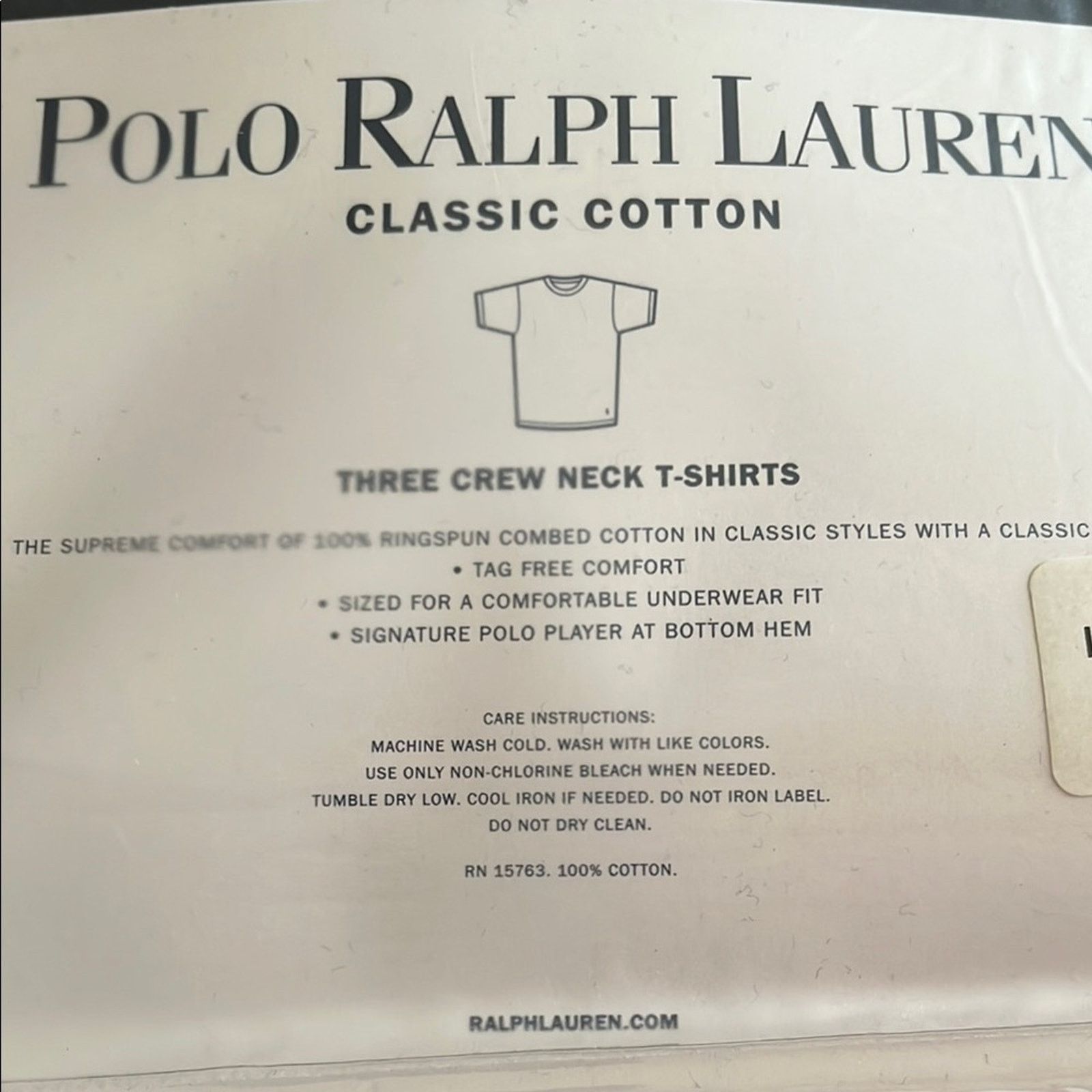 Polo Ralph Lauren VTG NWT Polo Ralph Lauren Shirts 3pc Black Crew Neck Size L Size US L / EU 52-54 / 3 - 3 Thumbnail