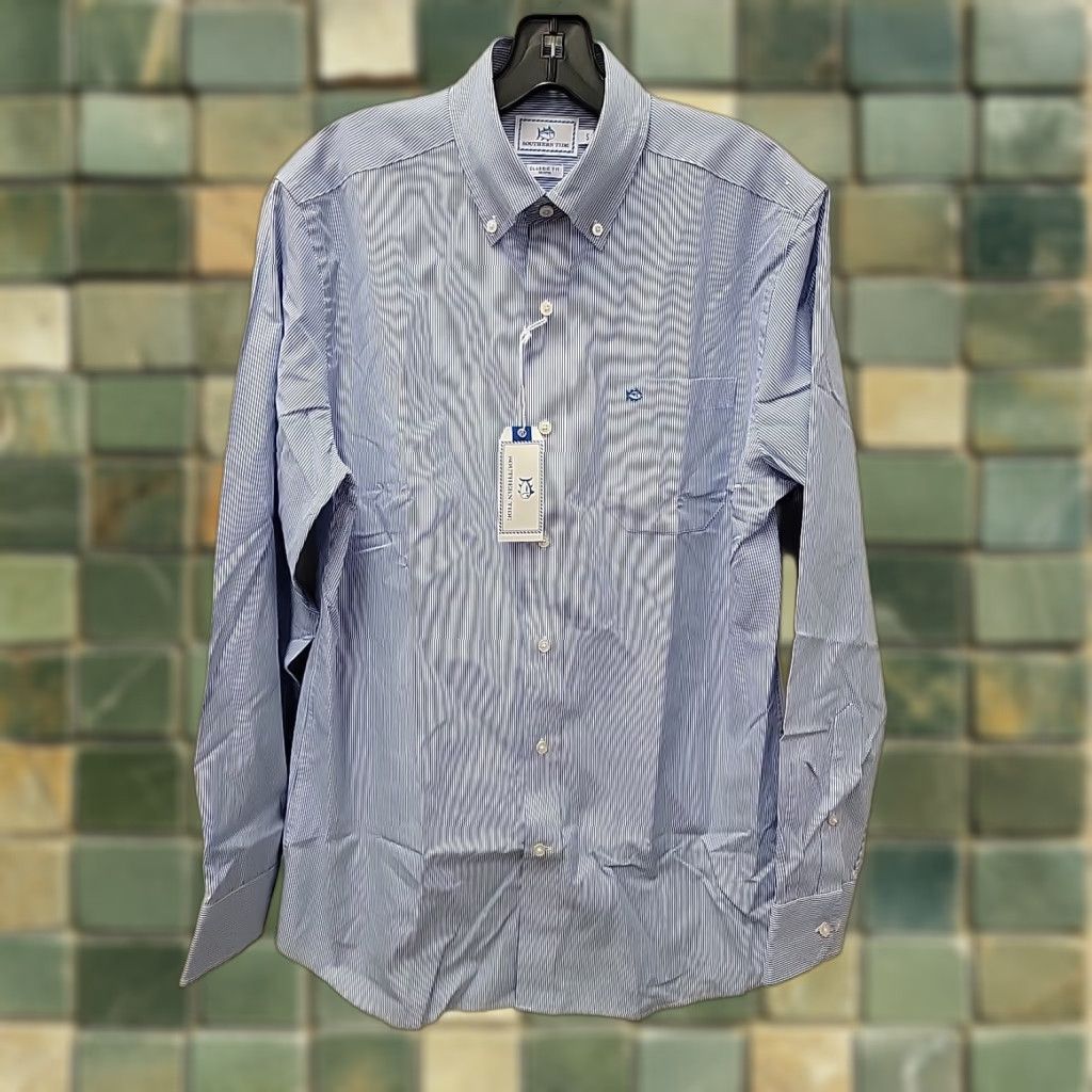 Southern Tide NWT Southern Tide Shirt Mens S Classic Fit Button Up Cotton Preppy Striped Long Sleeve Multicolor Button-Up Casual Mens Size US S / EU 44-46 / 1 - 1 Thumbnail