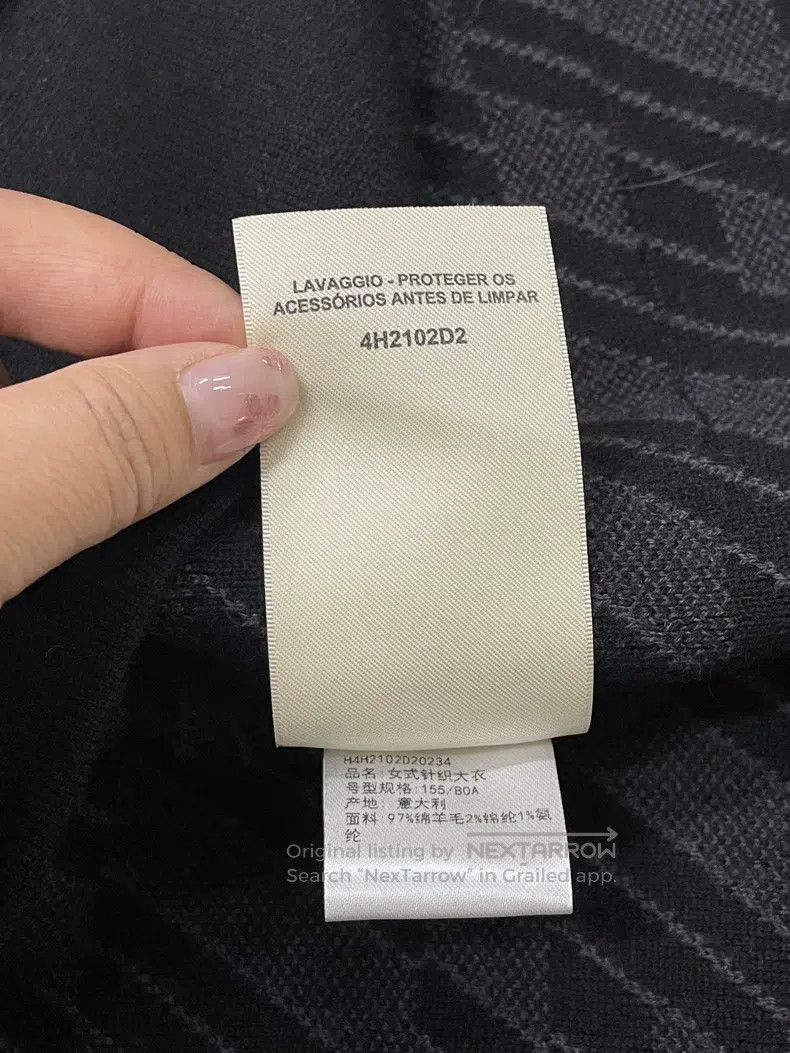 Hermes Hermes Black reversible long woolen coat, loose fit Size XXS / US 00 / IT 34 - 5 Thumbnail