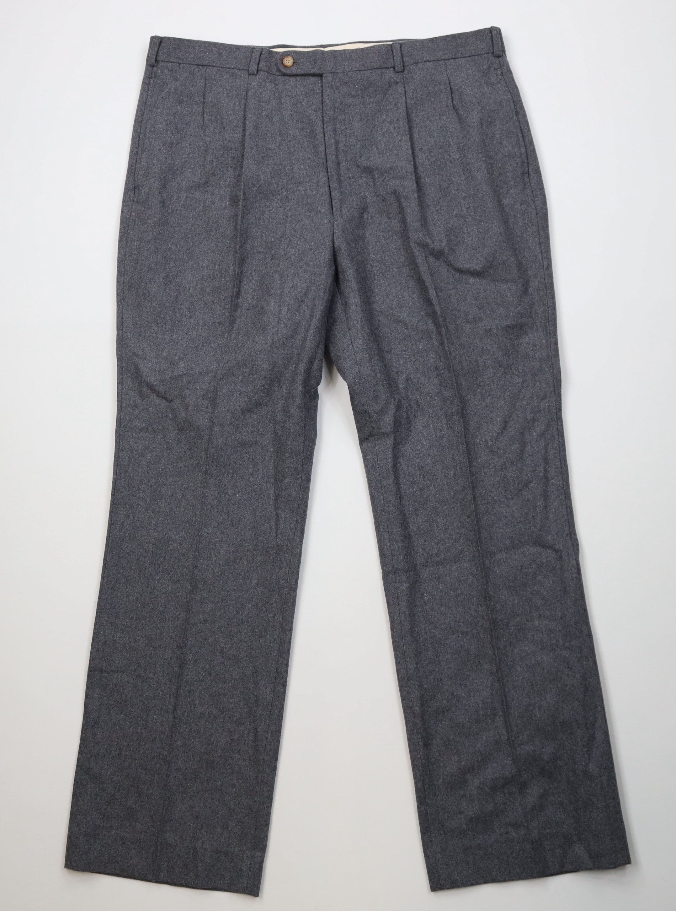 Vintage Vintage 70s Streetwear Wool Blend Knit Wide Leg Chino Pants Size US 38 / EU 54 - 1 Thumbnail