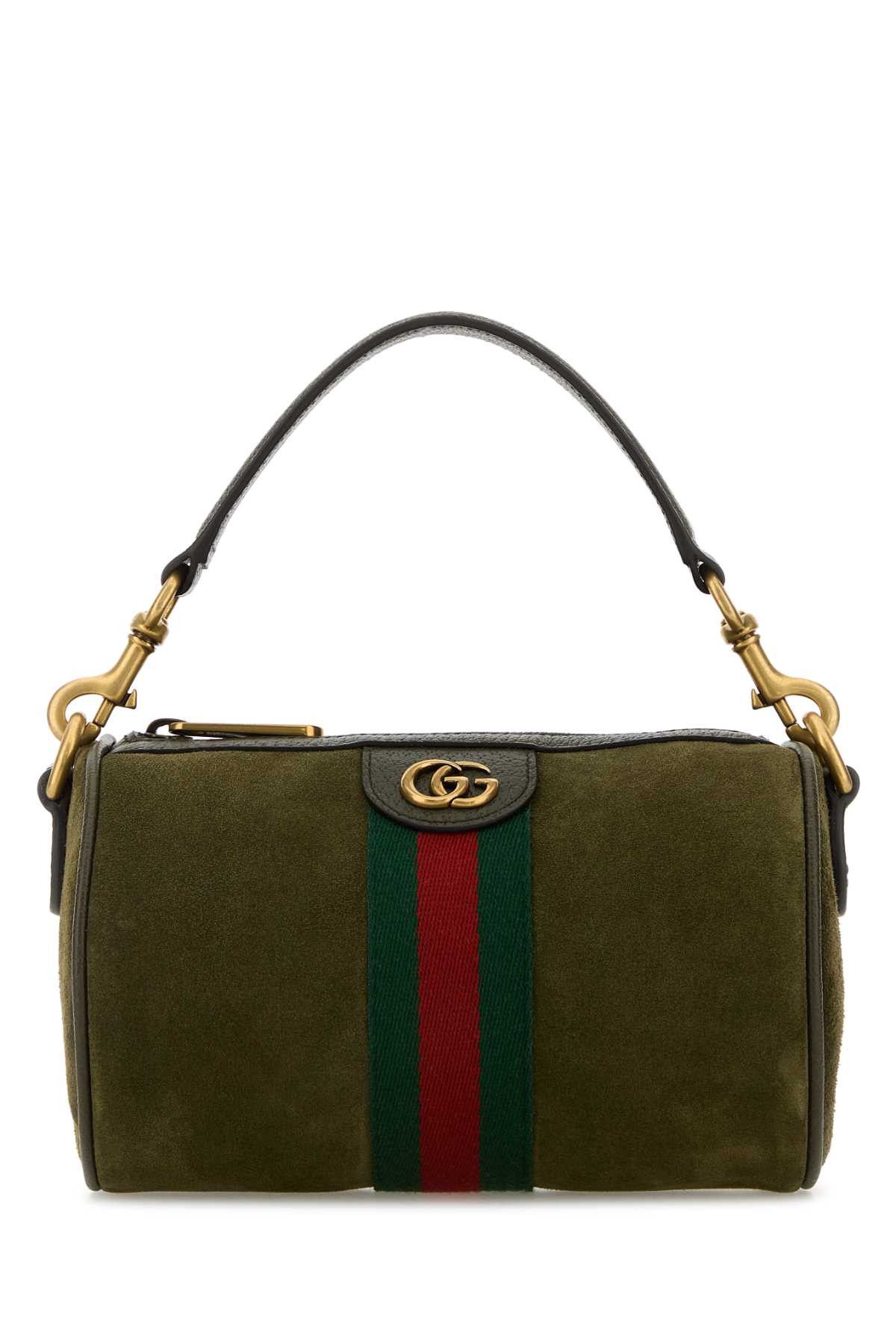 Gucci Olive Green Suede Mini Ophidia Handbag Size ONE SIZE - 1 Thumbnail